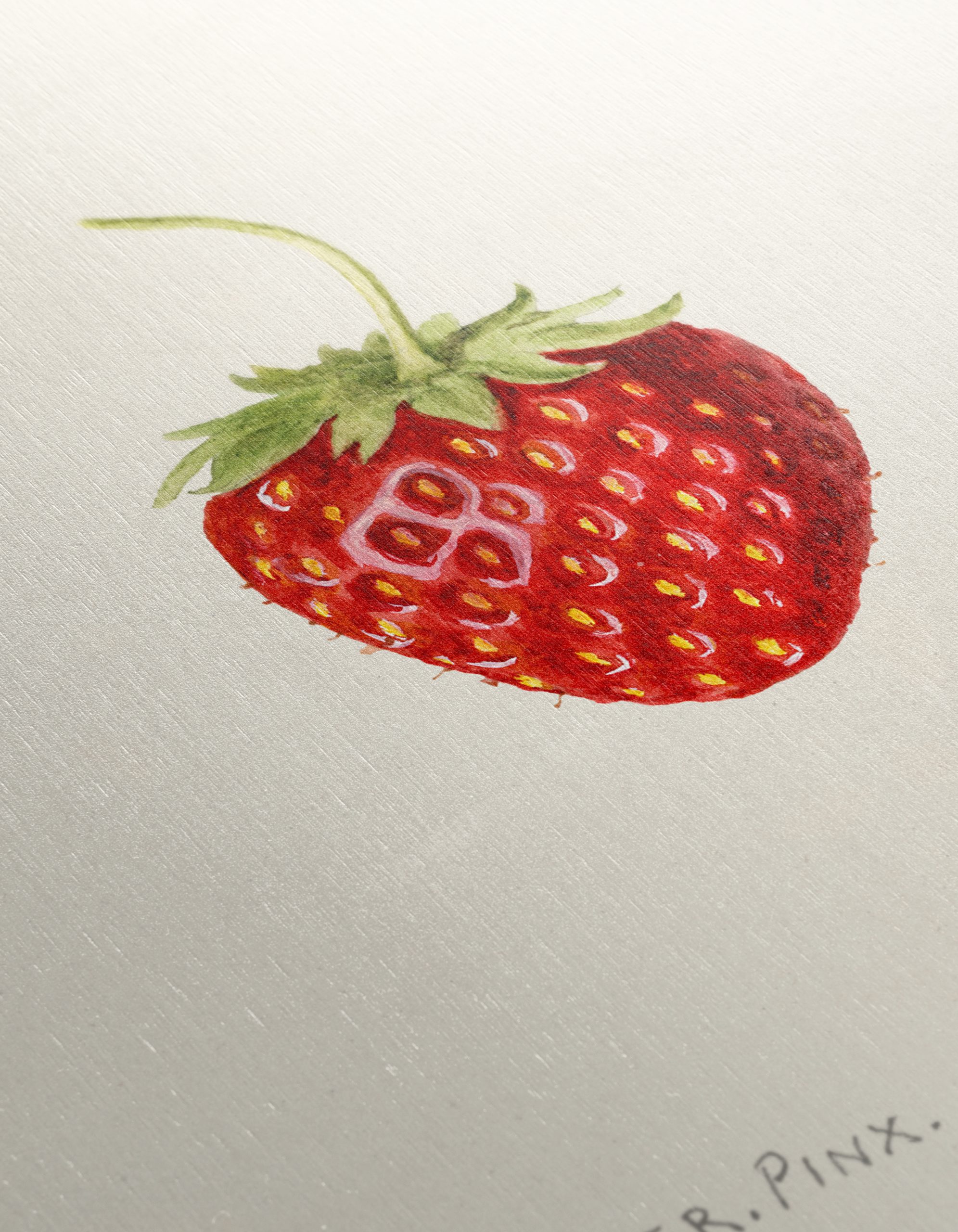 Strawberry Abstract Food Art Piece - Image 12