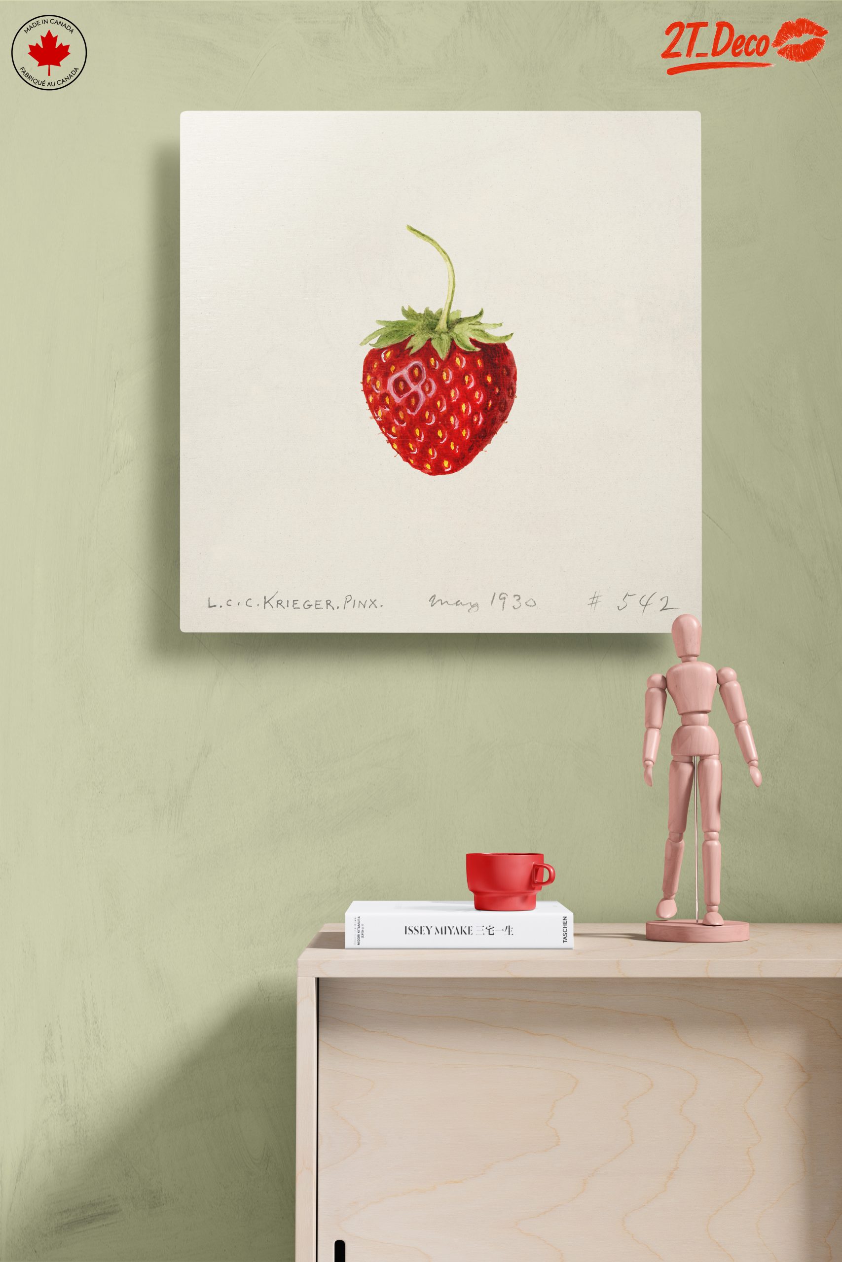 Strawberry Abstract Food Art Piece - Image 14