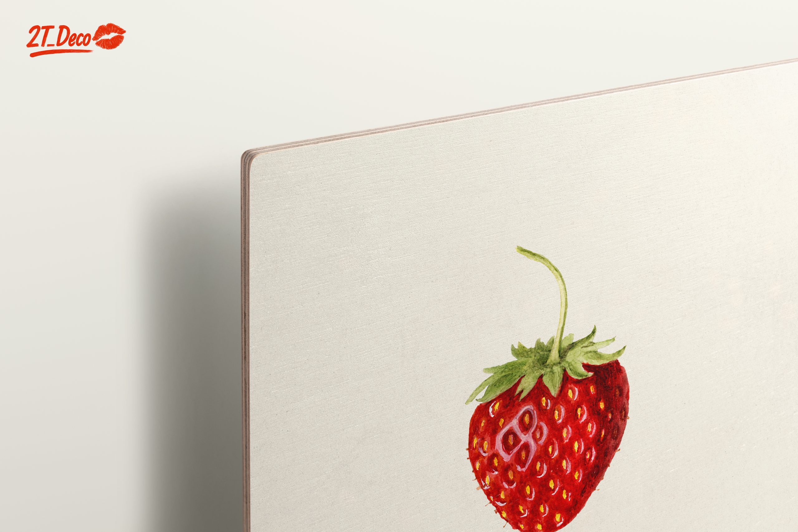 Strawberry Abstract Food Art Piece - Image 15