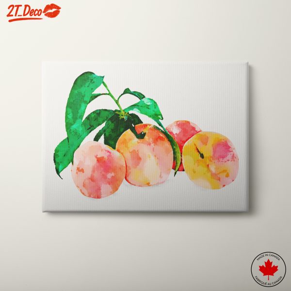 Peach Abstract Watercolor Art