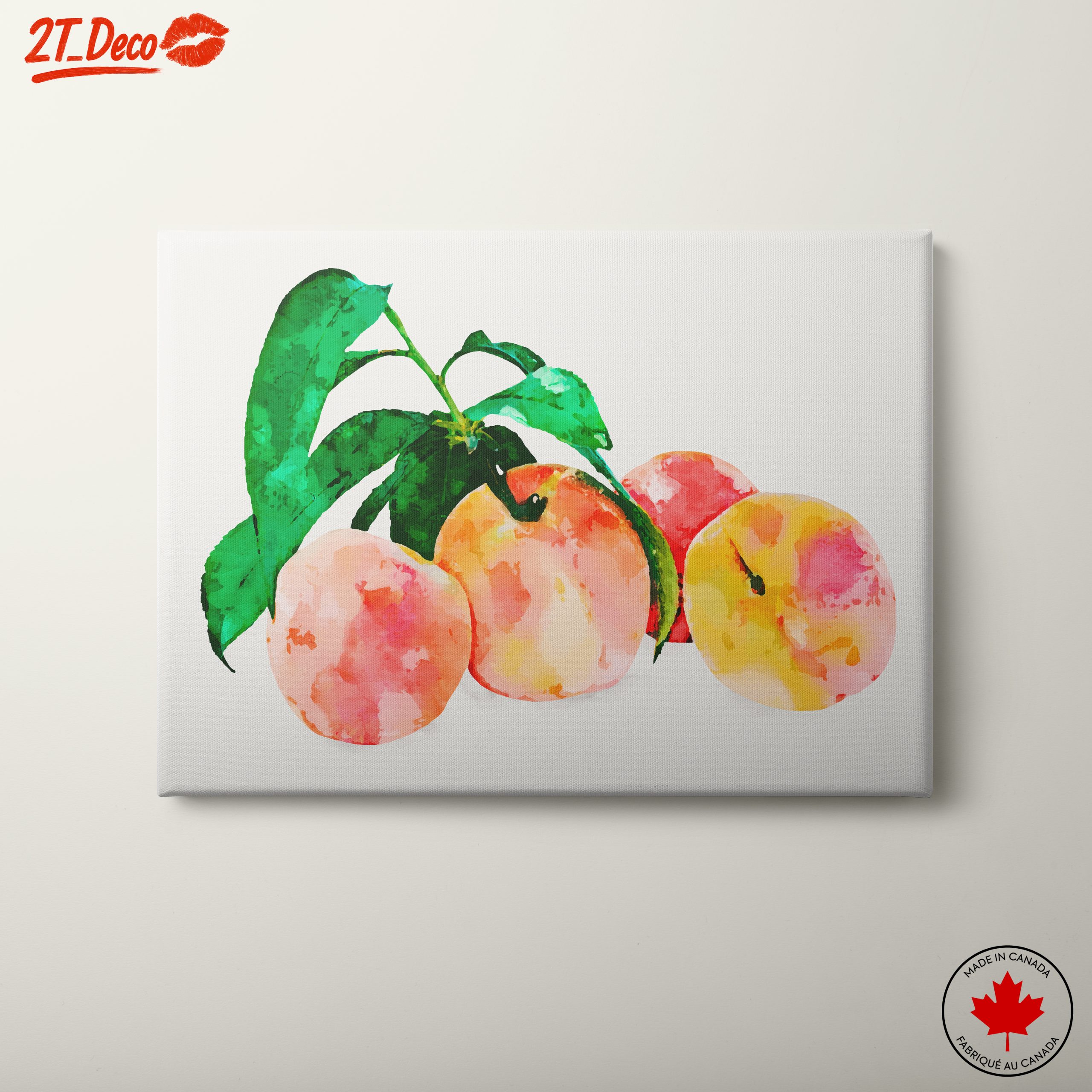 Peach Abstract Watercolor Art