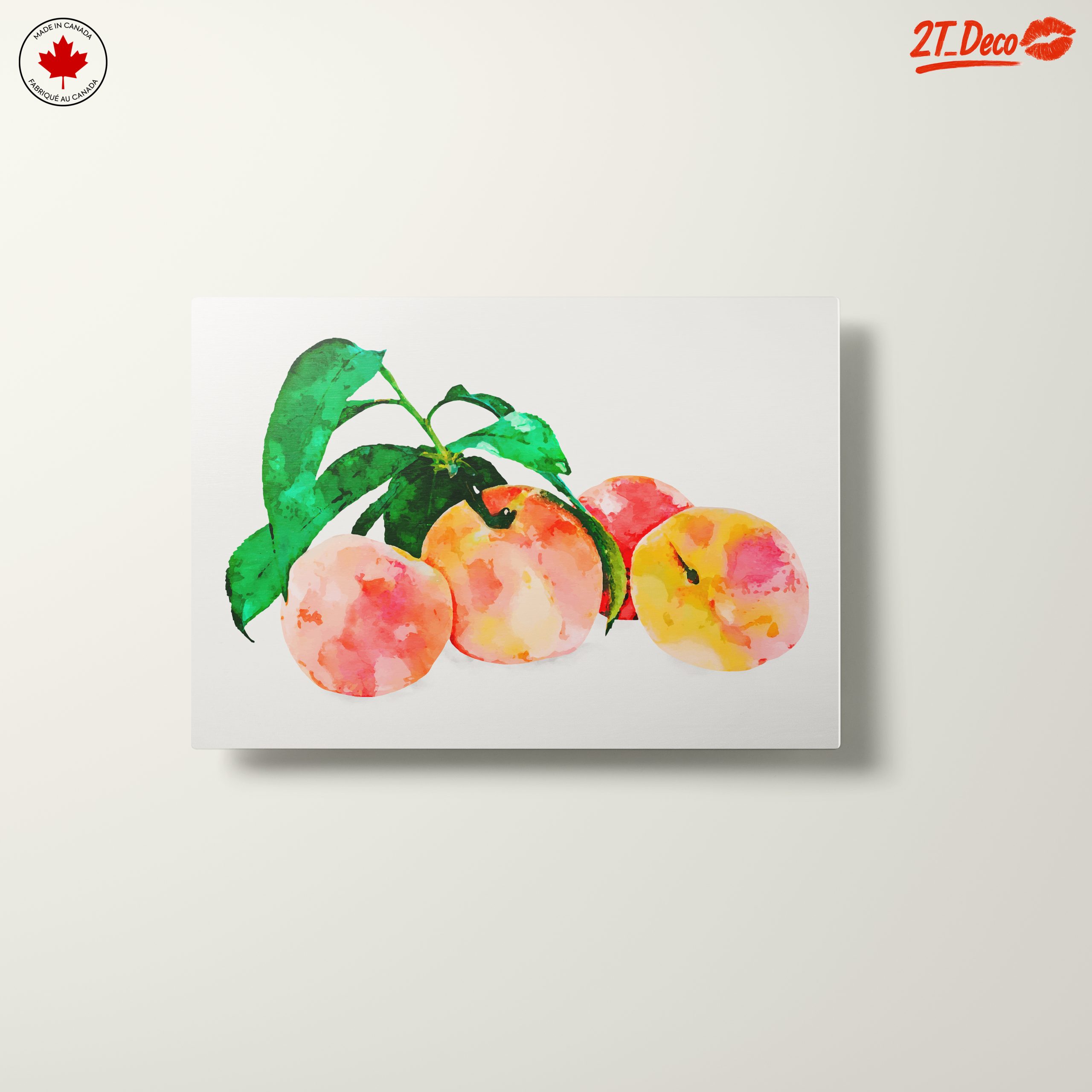Peach Abstract Watercolor Art - Image 10