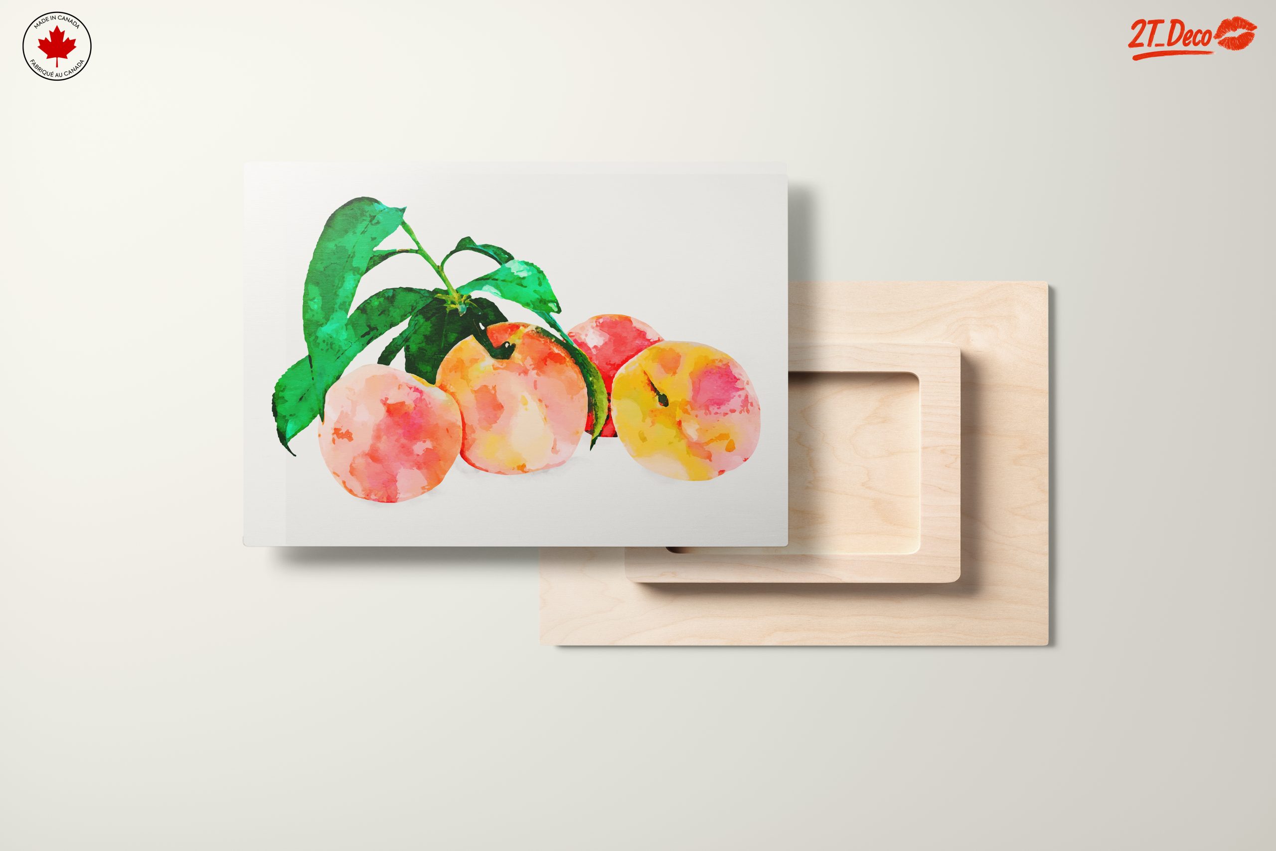 Peach Abstract Watercolor Art - Image 11