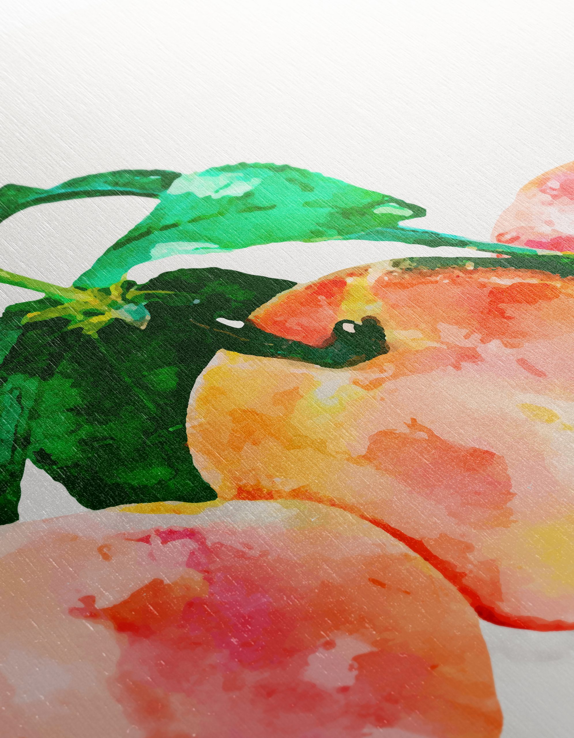 Peach Abstract Watercolor Art - Image 12
