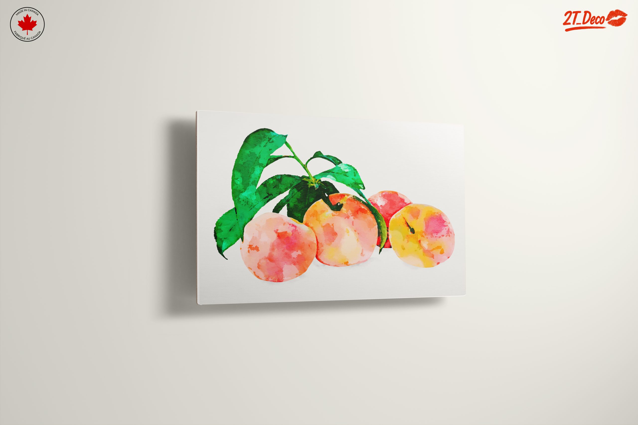 Peach Abstract Watercolor Art - Image 13