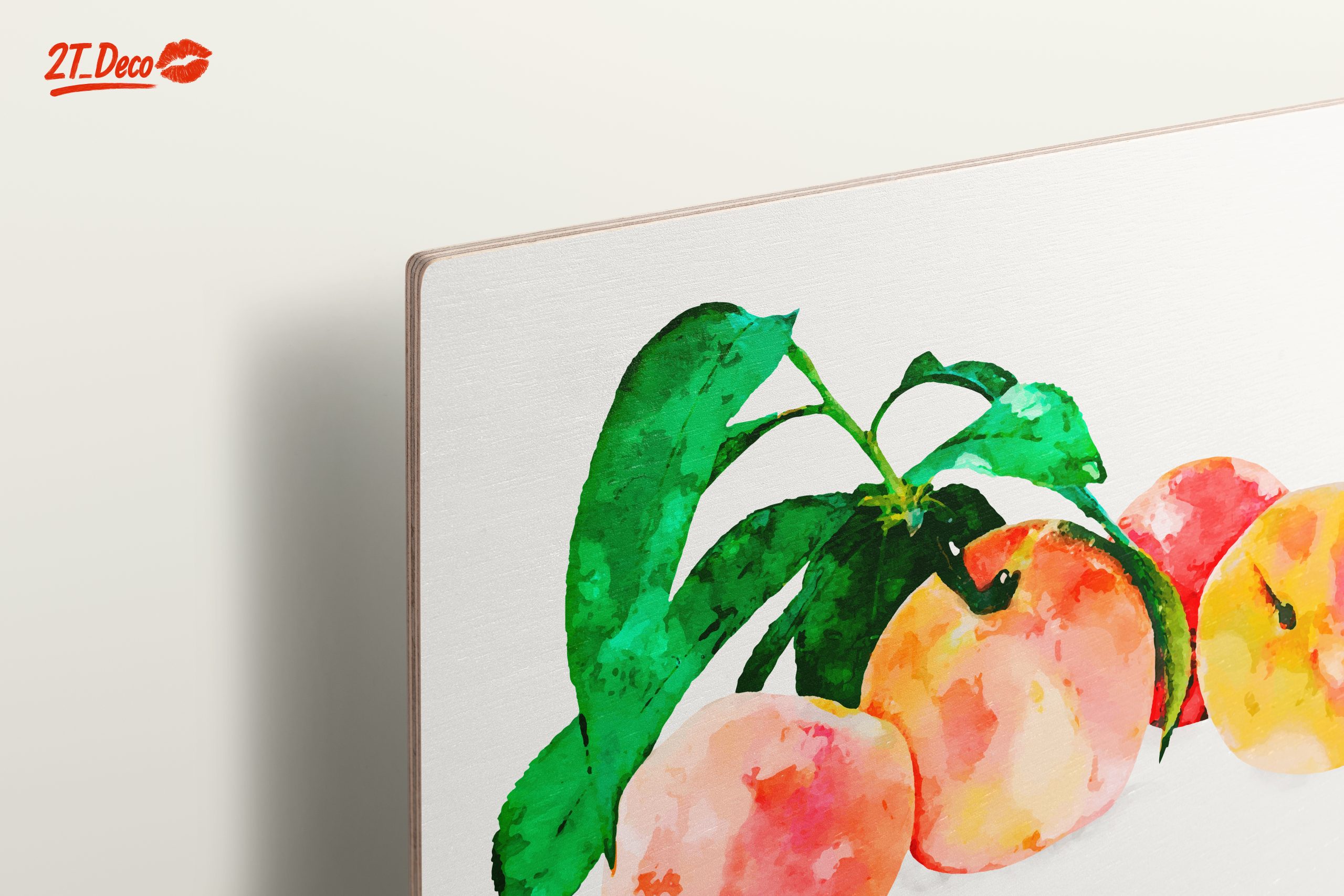 Peach Abstract Watercolor Art - Image 15