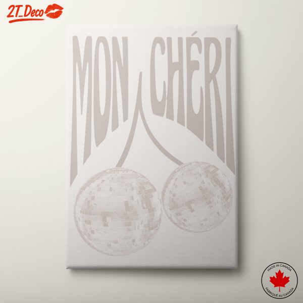 Mon Chéri Disco Ball Art Poster