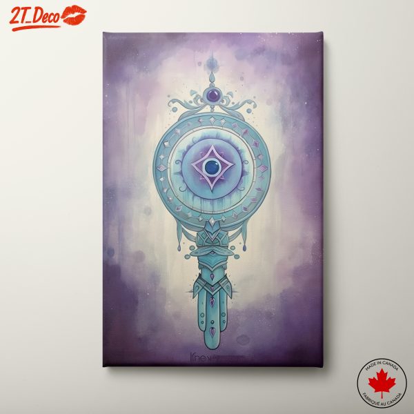 Mystical Symbolic Artwork with Geometric Design