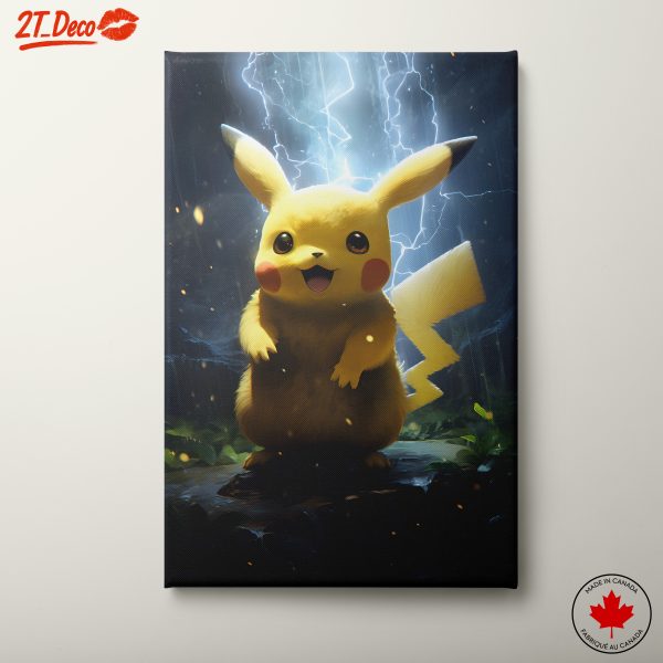 Pikachu Lightning Animated Character Art