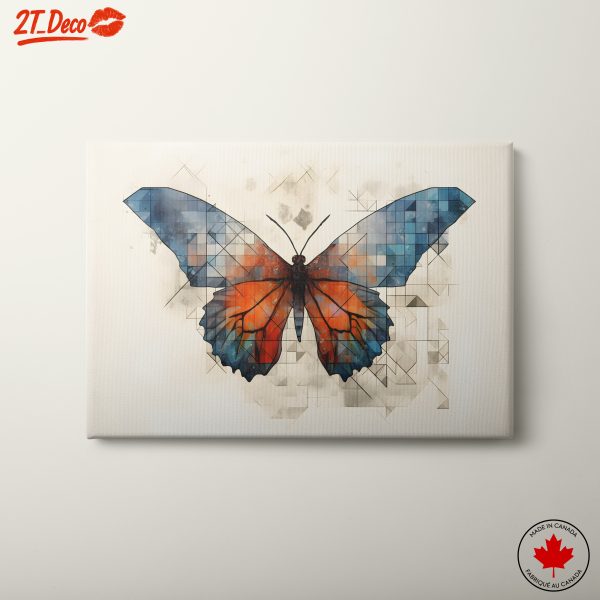 Abstract Colorful Butterfly Art