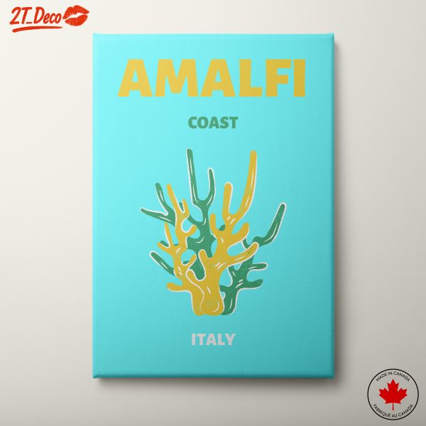 Amalfi Coast Coral Art