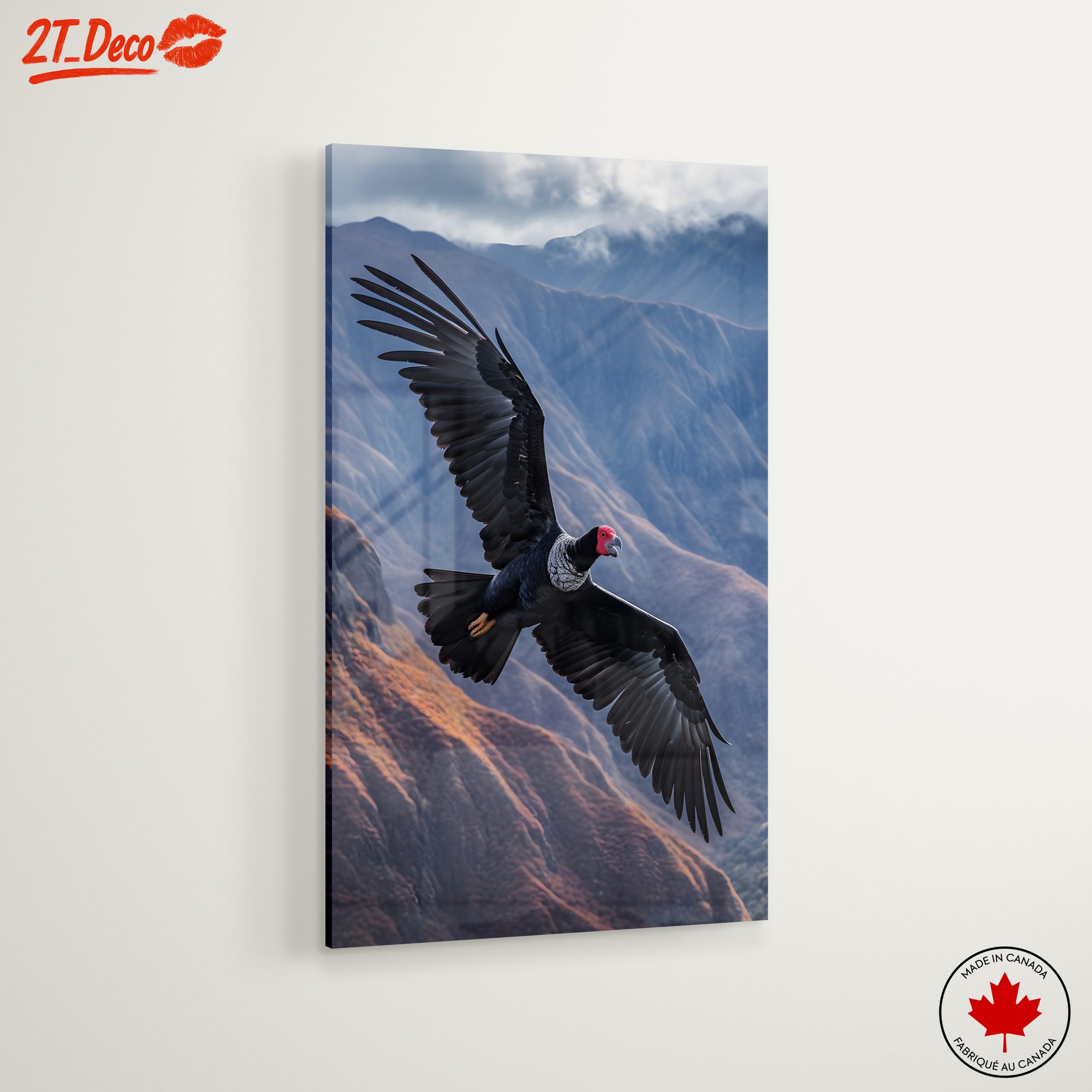 Majestic Bird in Flight Over Mountains - Image 6