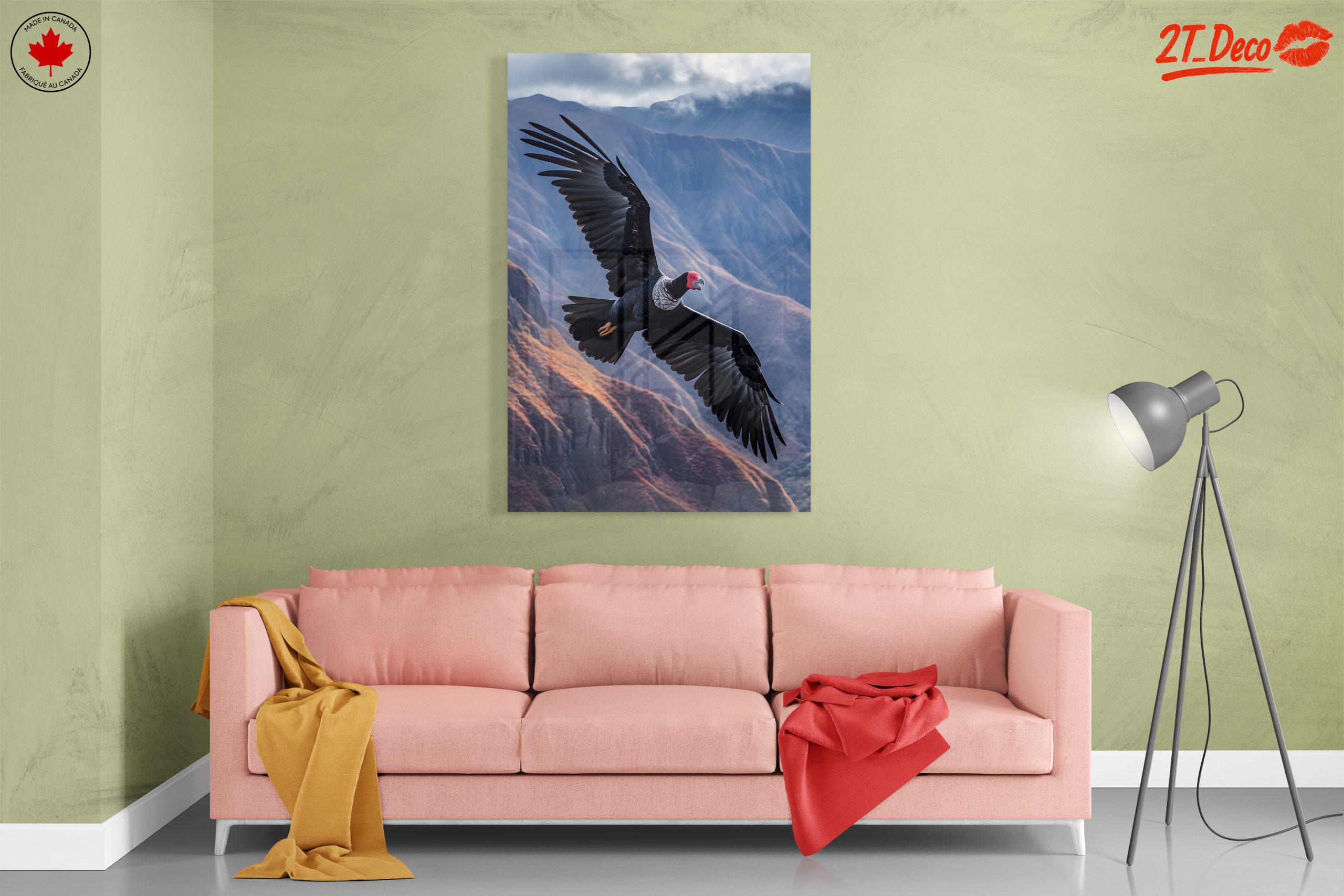 Majestic Bird in Flight Over Mountains - Image 7