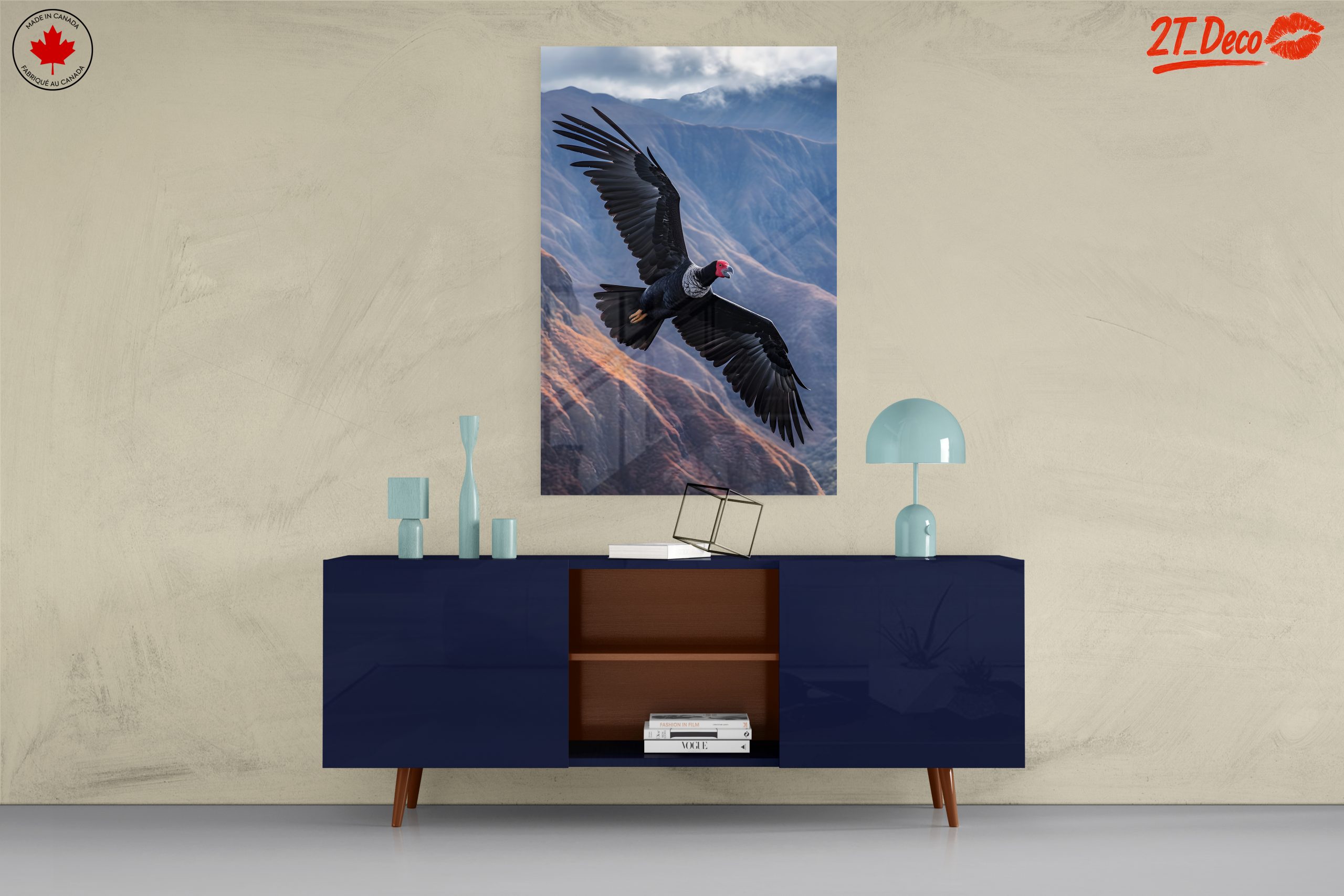 Majestic Bird in Flight Over Mountains - Image 8
