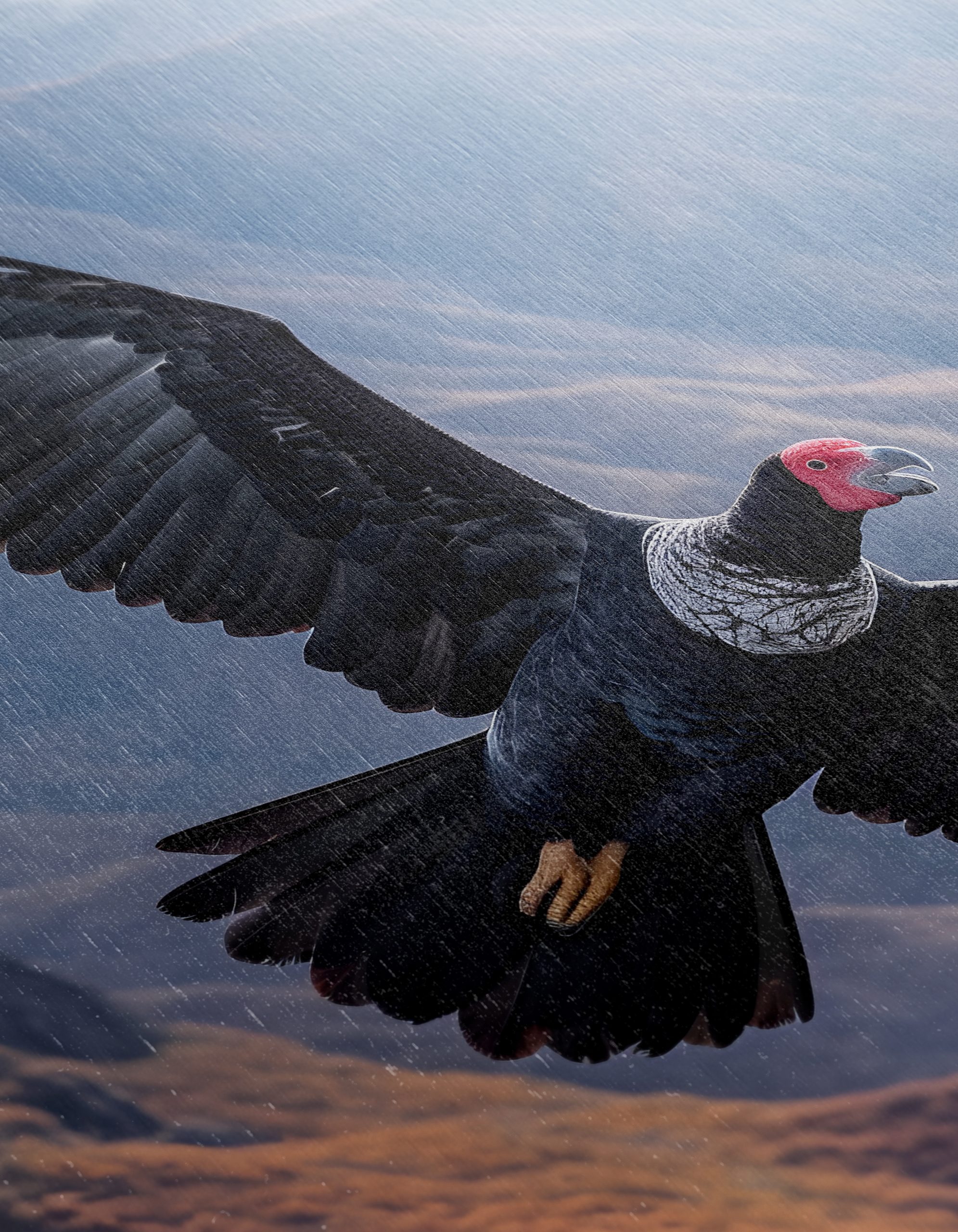 Majestic Bird in Flight Over Mountains - Image 12