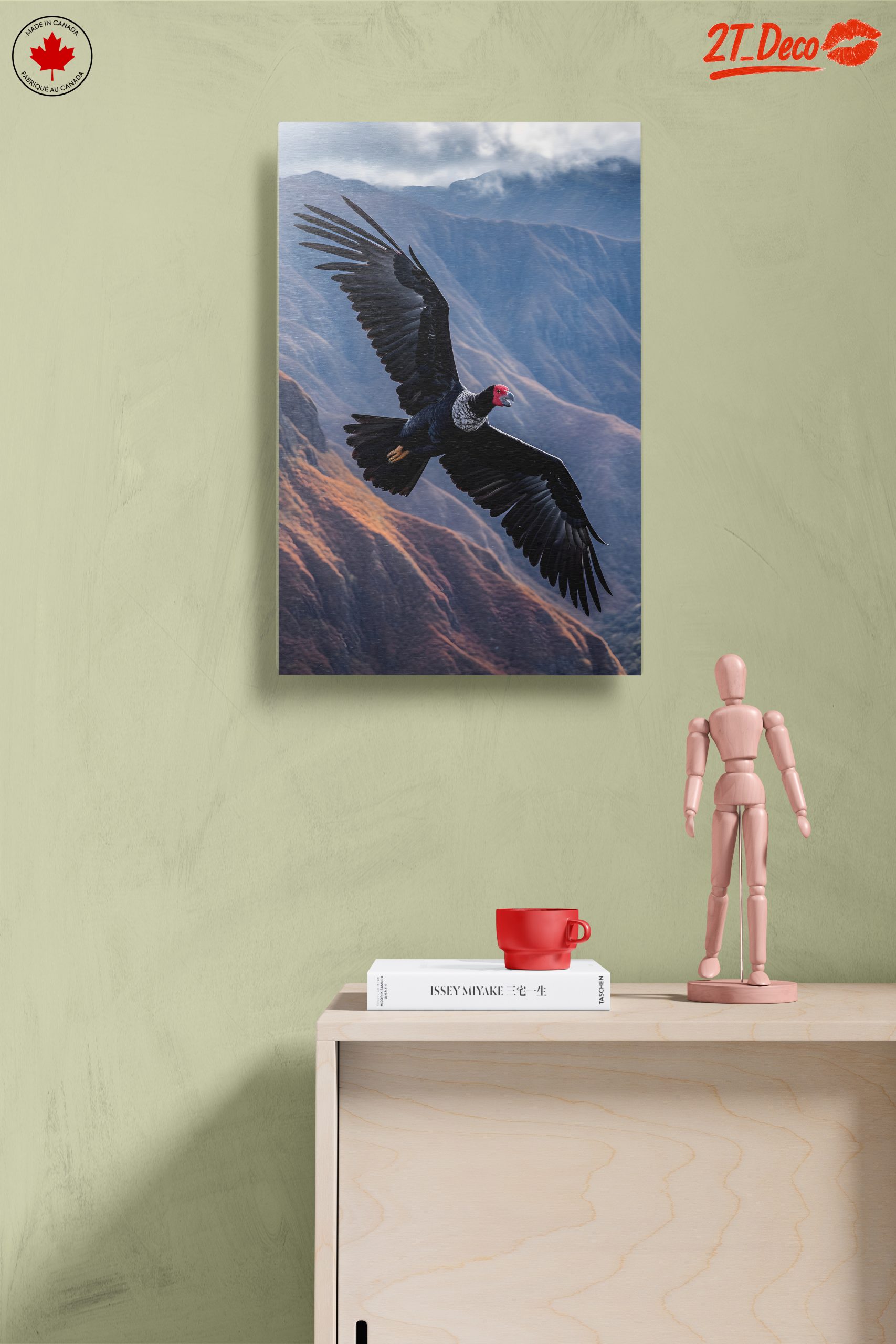Majestic Bird in Flight Over Mountains - Image 14