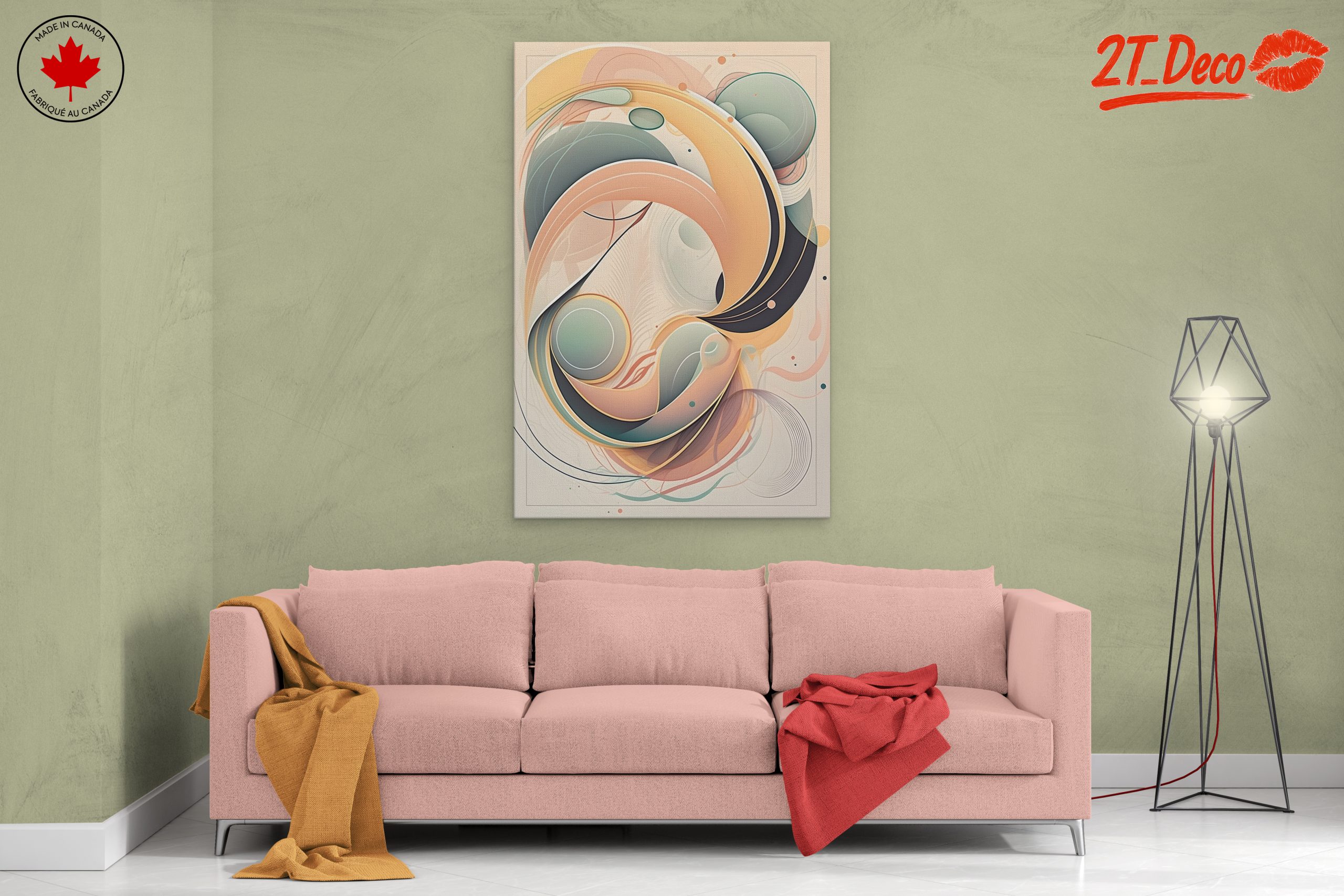 Fluid Abstract Shapes in Soft Colors 2 - Image 2