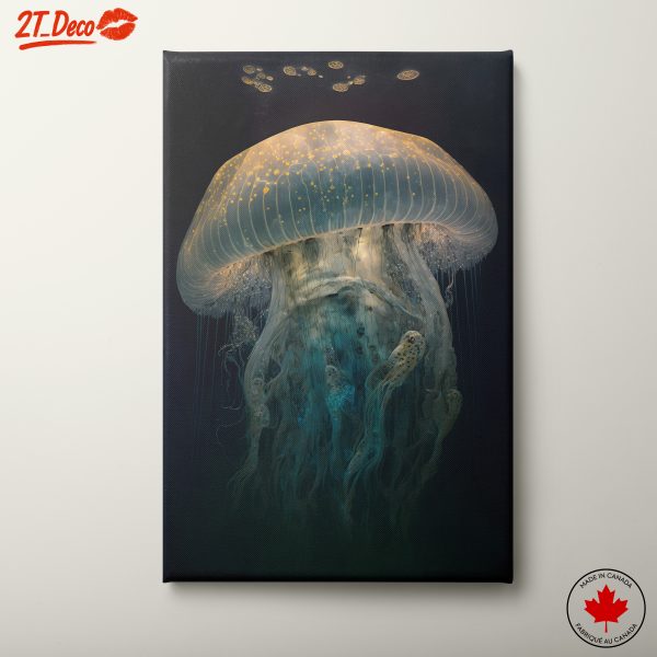 Majestic Abstract Jellyfish Art