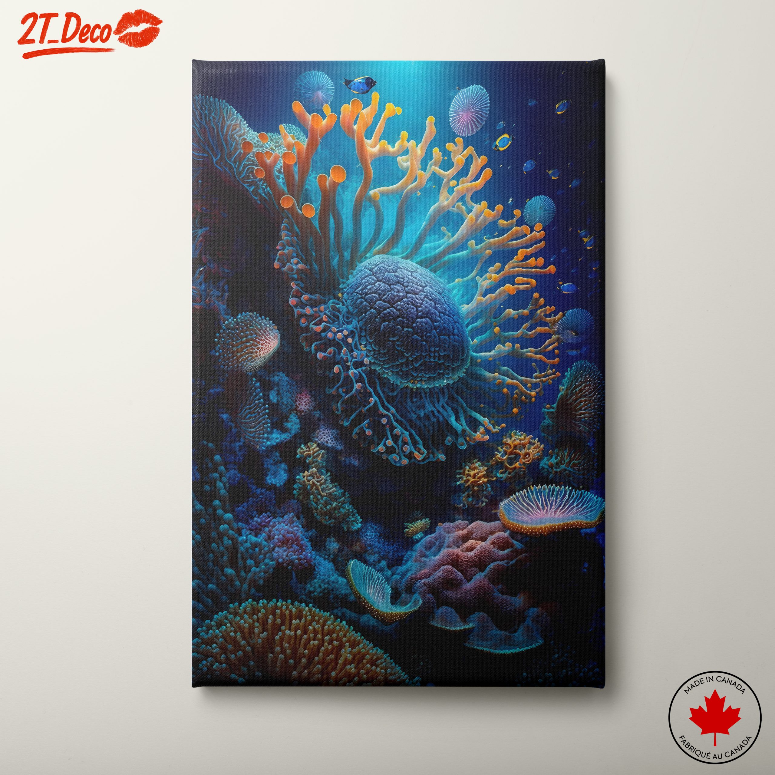 Vibrant Abstract Marine Life Artwork 3