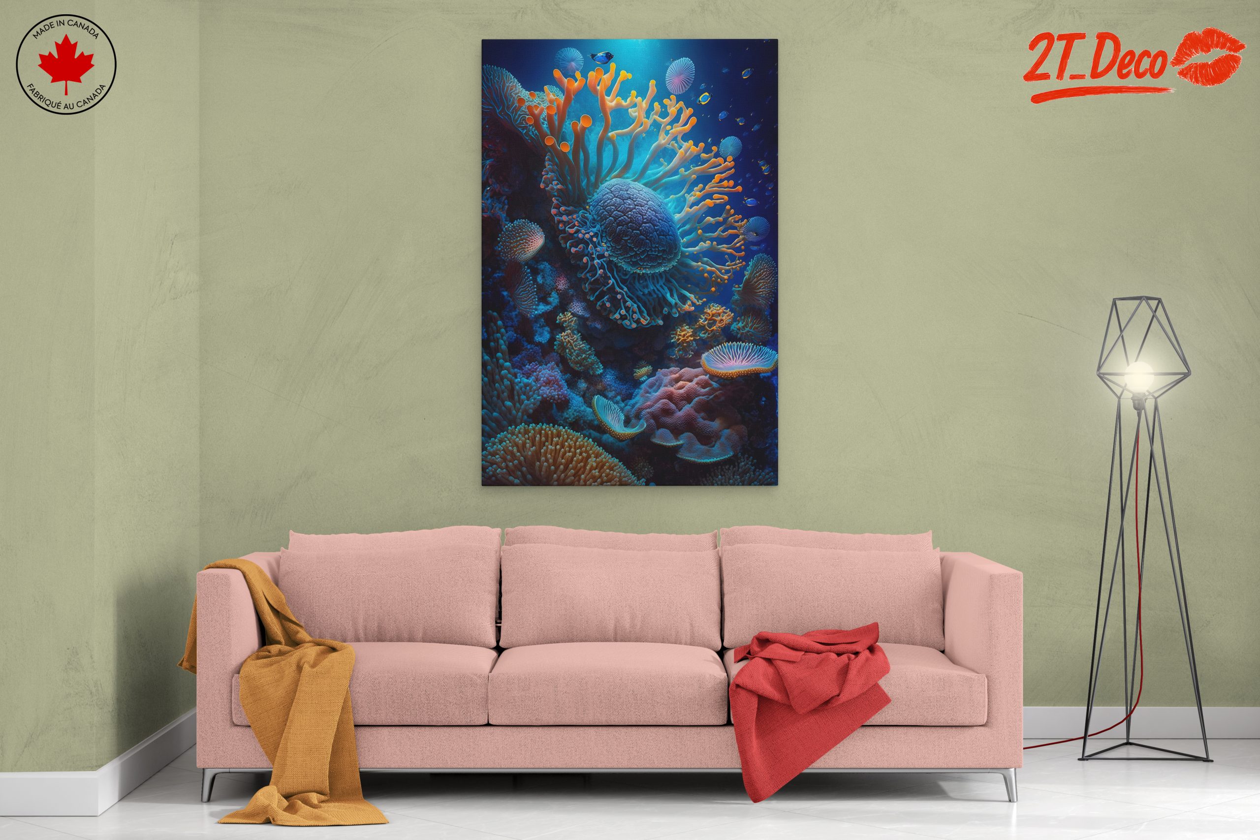 Vibrant Abstract Marine Life Artwork 3 - Image 2