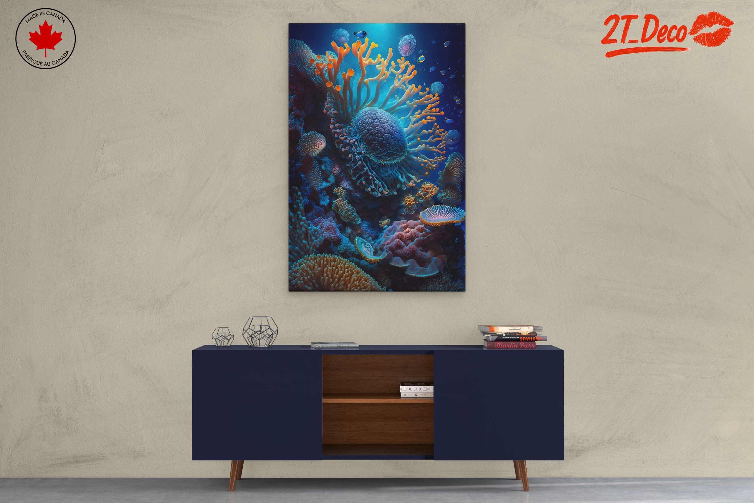 Vibrant Abstract Marine Life Artwork 3 - Image 3