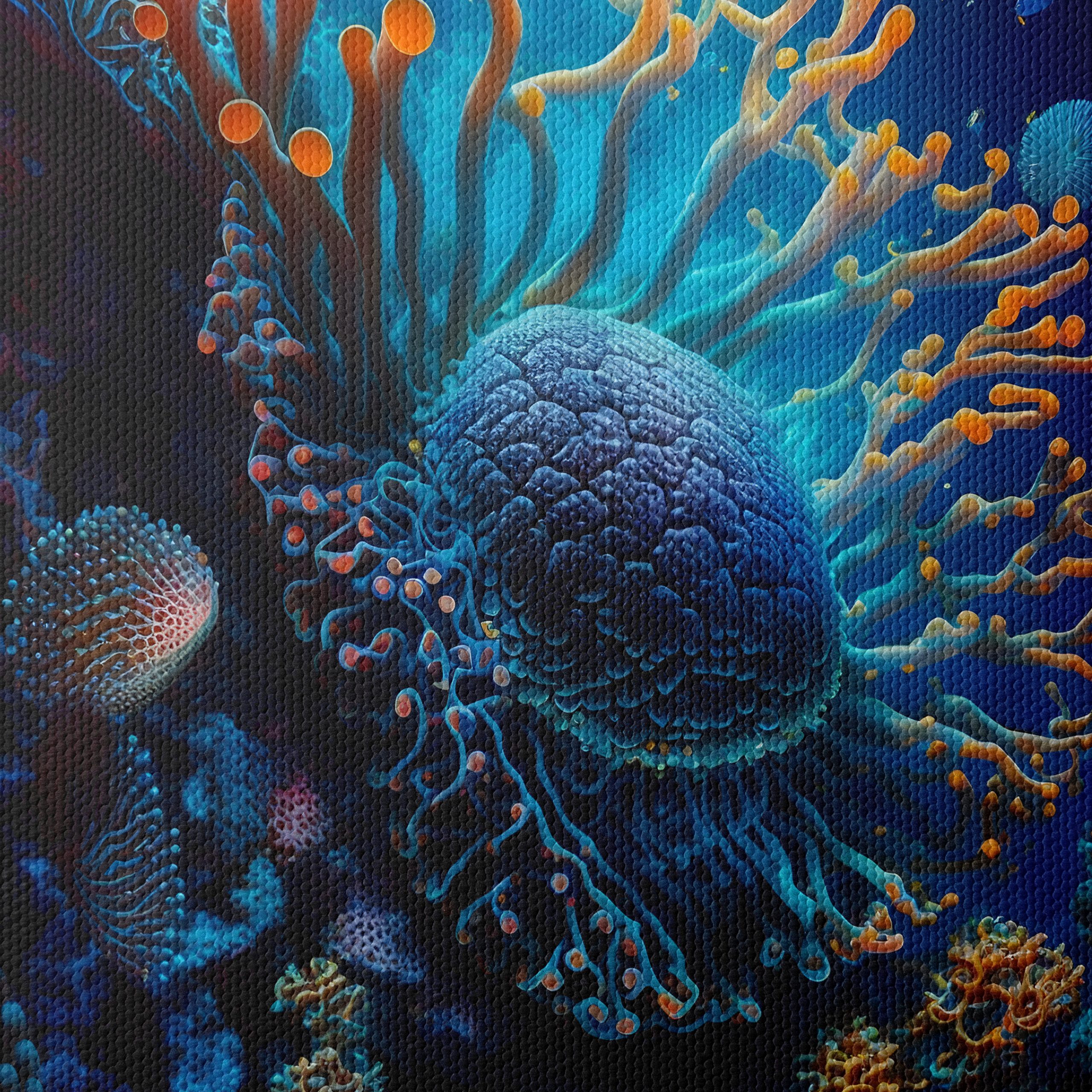Vibrant Abstract Marine Life Artwork 3 - Image 4