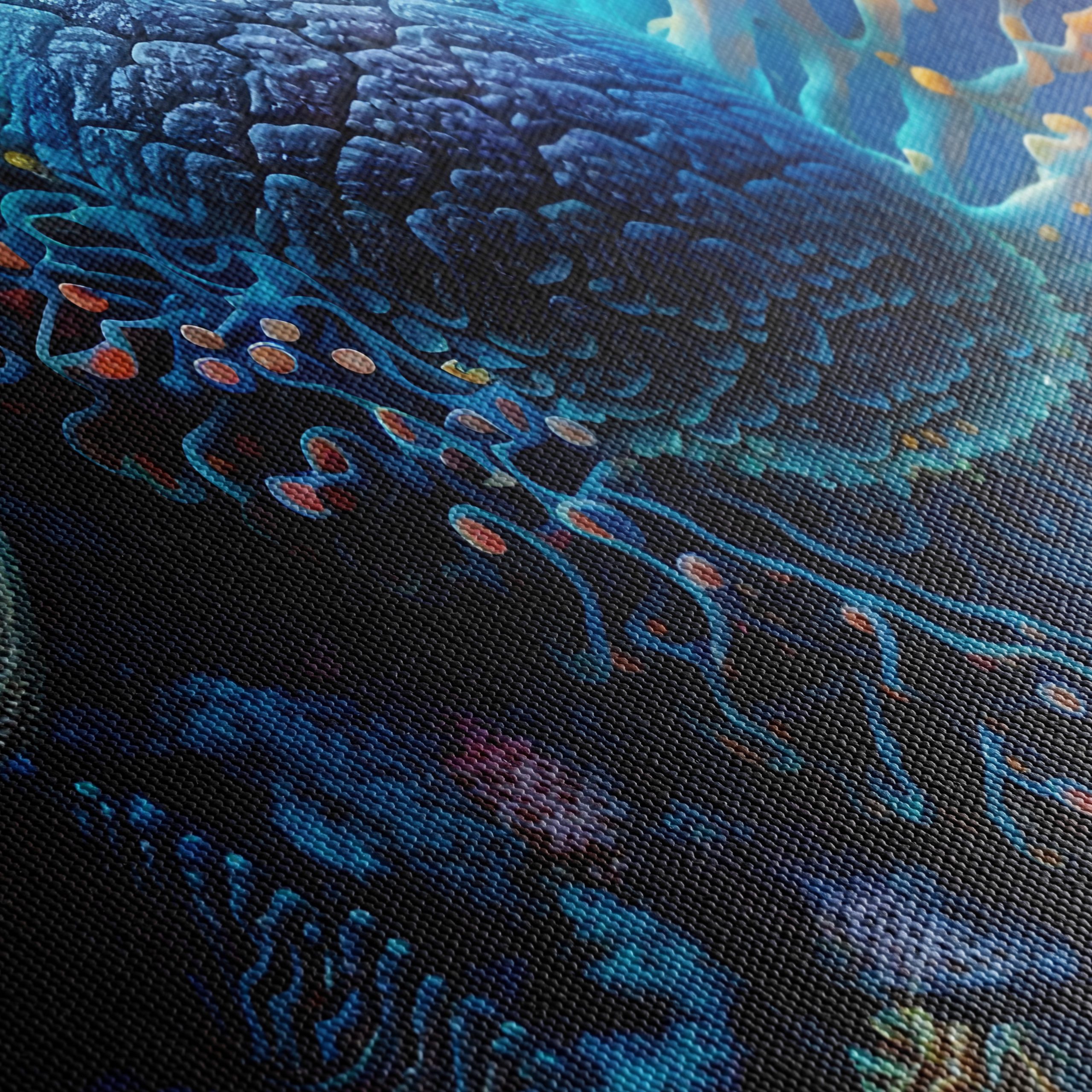 Vibrant Abstract Marine Life Artwork 3 - Image 5