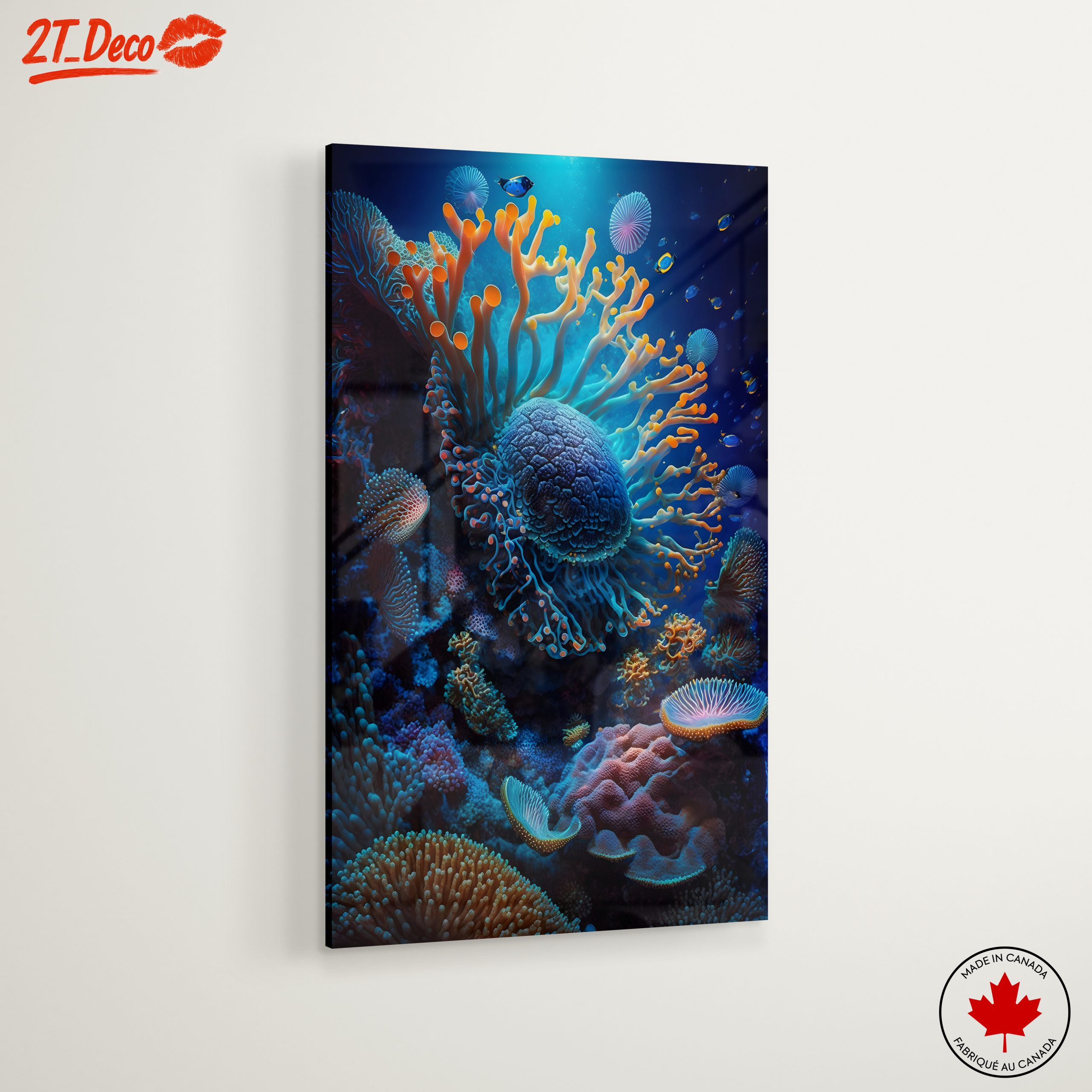 Vibrant Abstract Marine Life Artwork 3 - Image 6