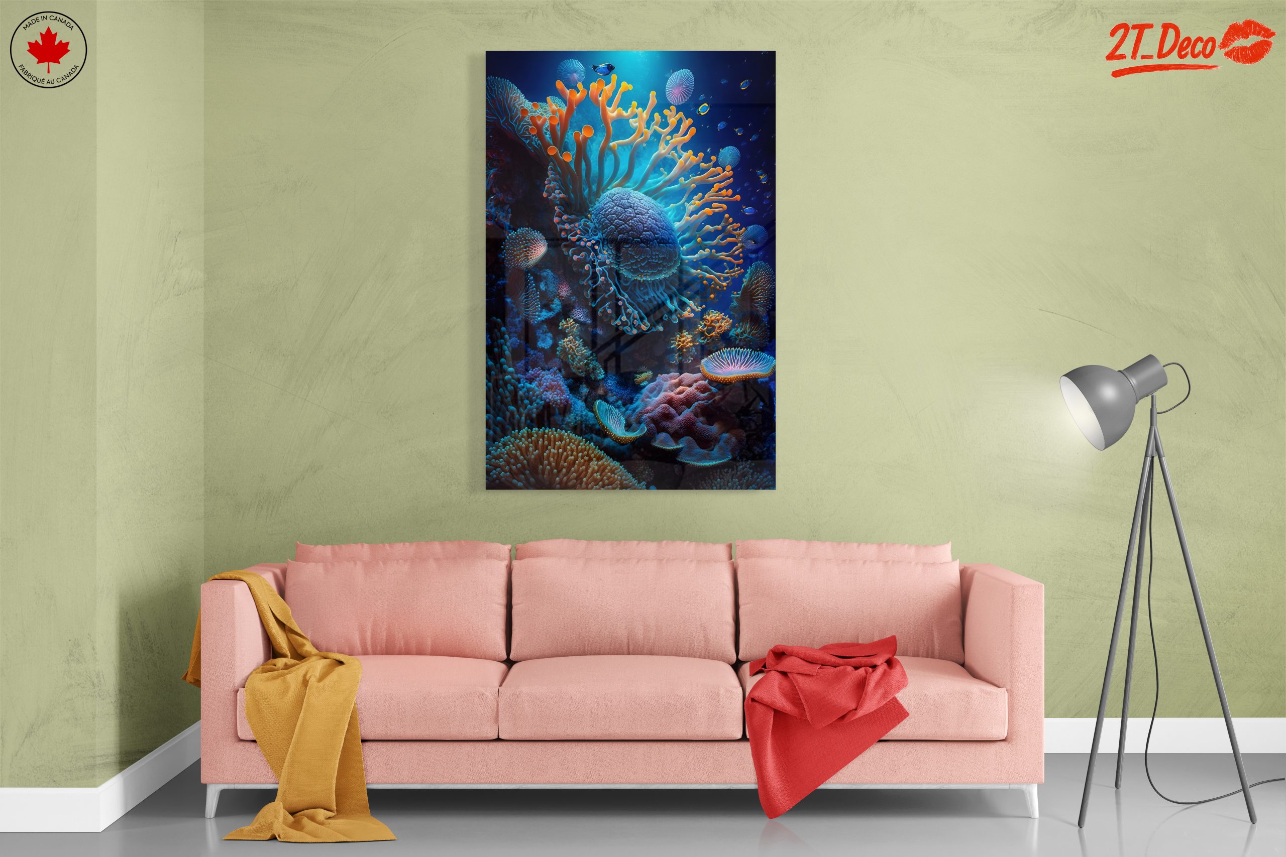 Vibrant Abstract Marine Life Artwork 3 - Image 7