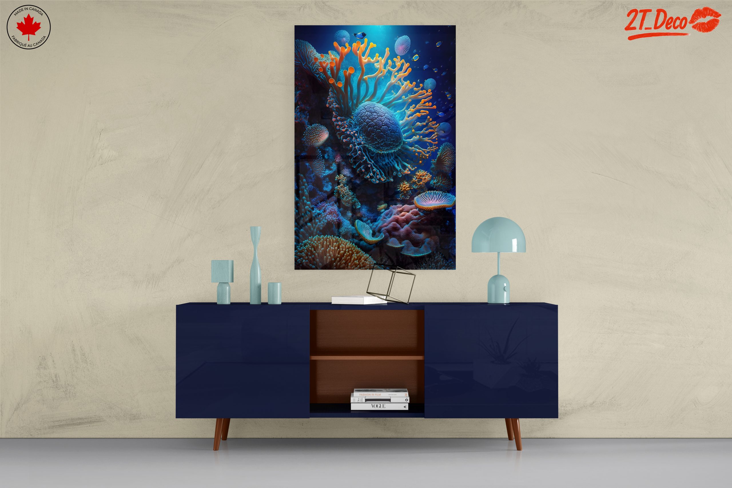 Vibrant Abstract Marine Life Artwork 3 - Image 8
