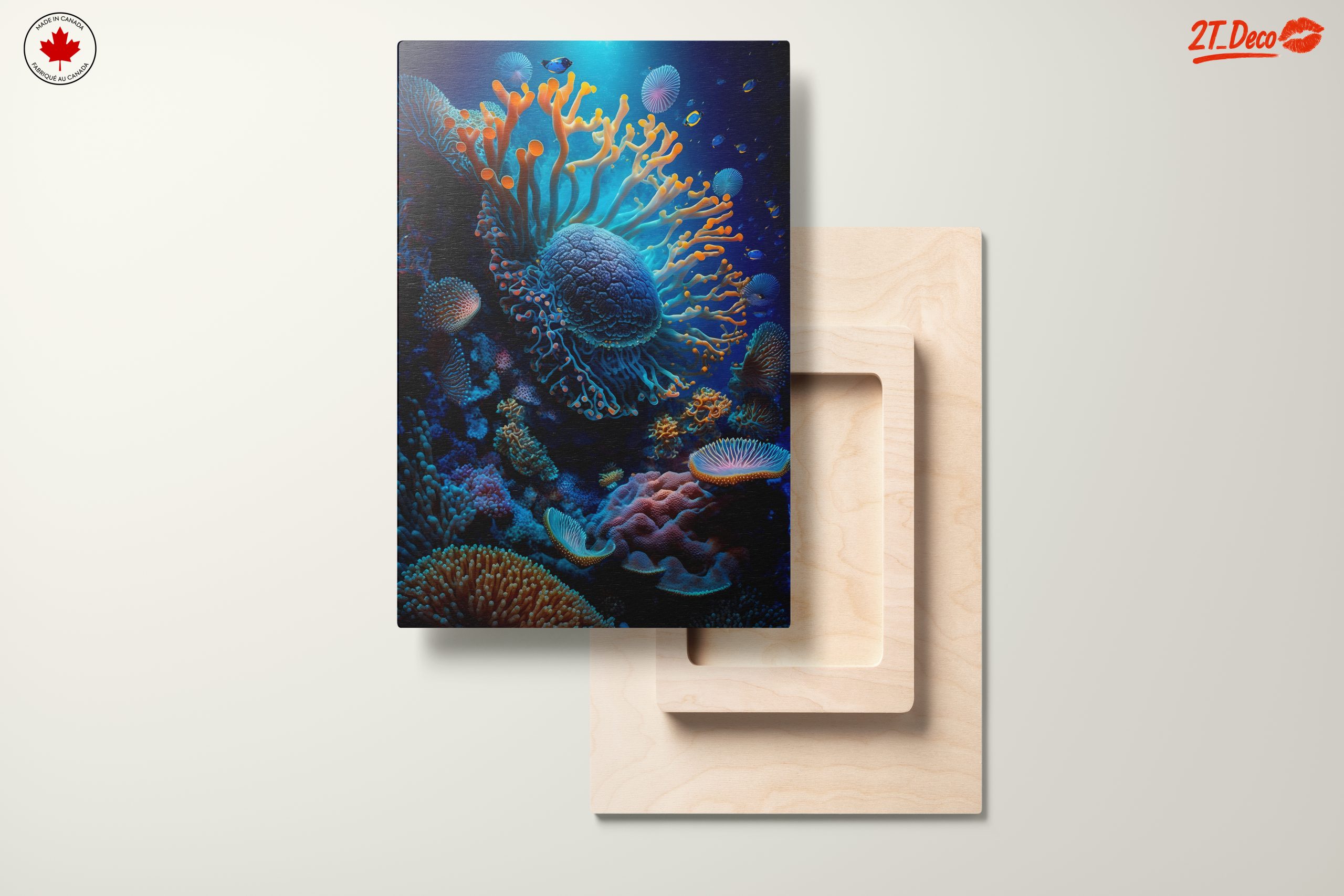 Vibrant Abstract Marine Life Artwork 3 - Image 11