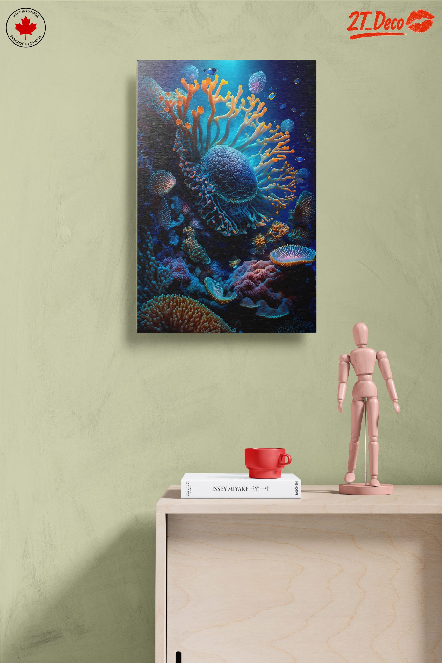 Vibrant Abstract Marine Life Artwork 3 - Image 14