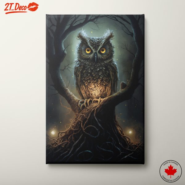 Magical Owl in Enchanted Forest