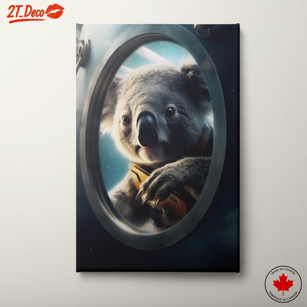 Cute Koala in Space Adventure