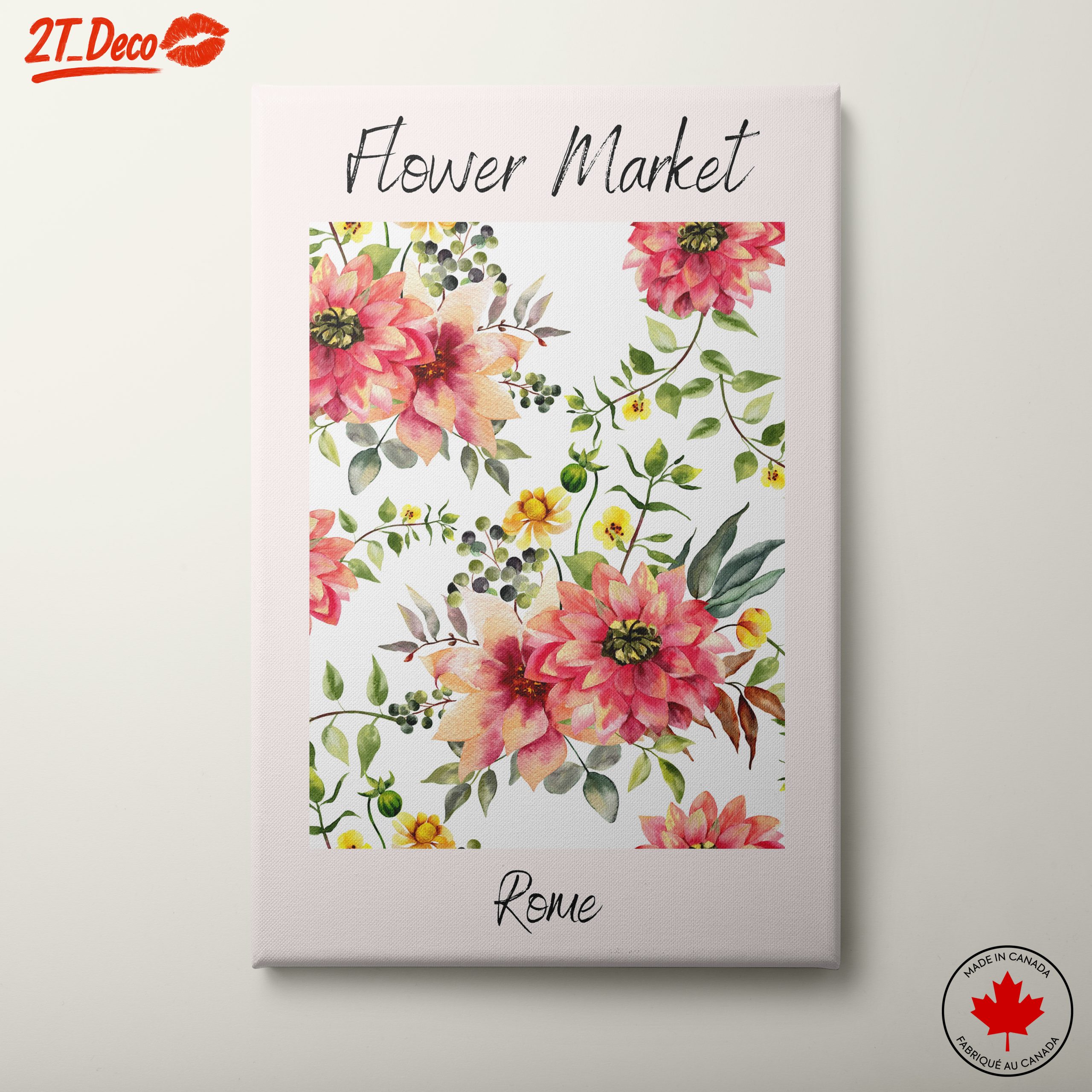 Flower Market in Nature-inspired Art