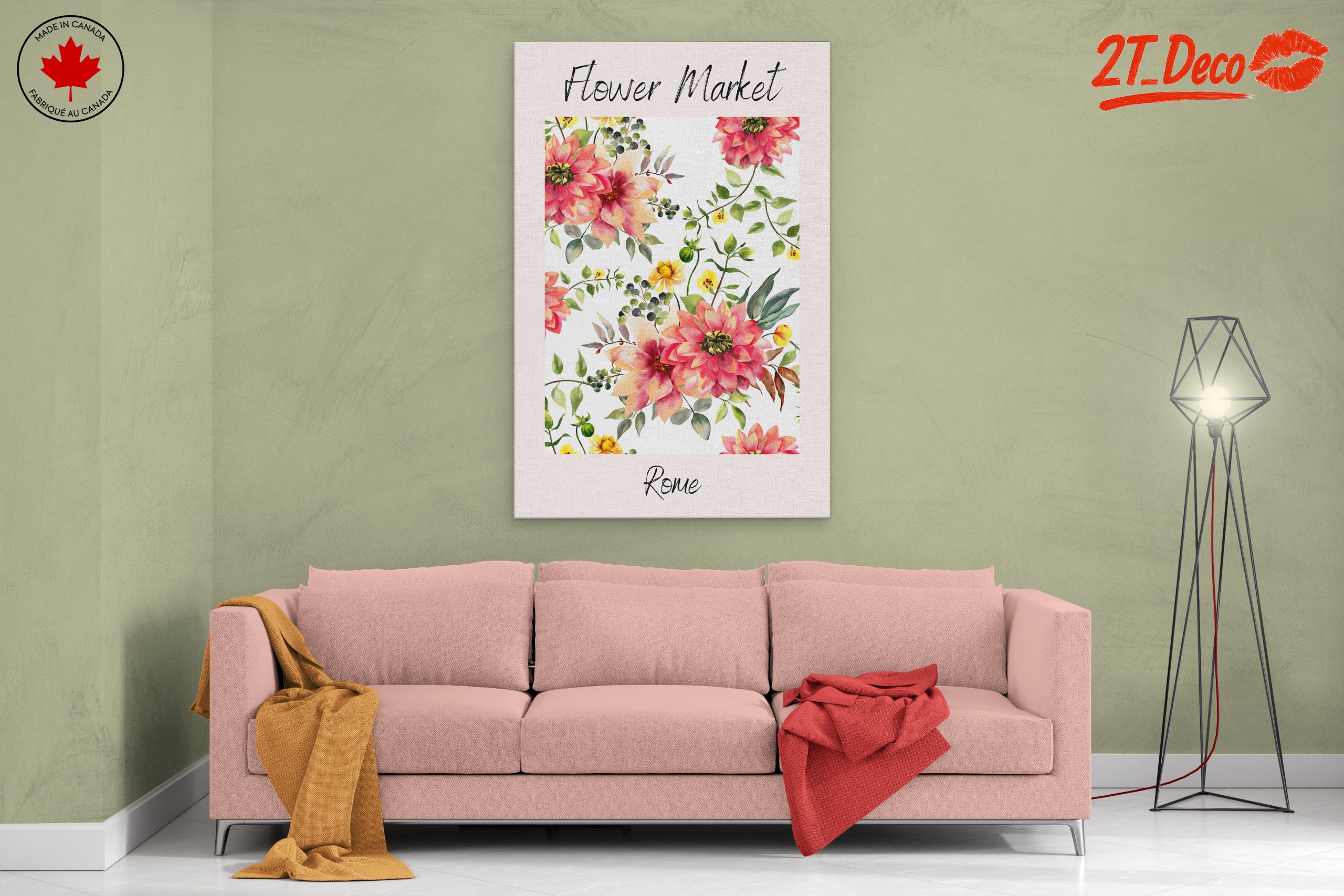 Flower Market in Nature-inspired Art - Image 2
