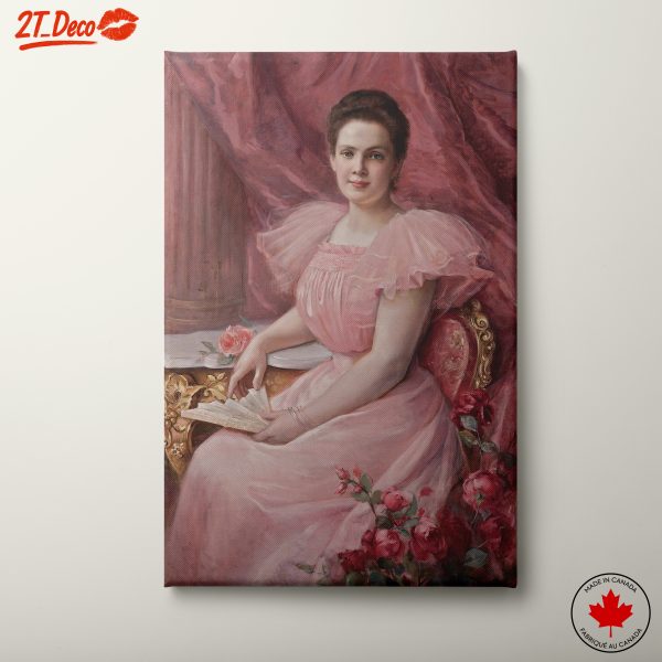 Sophisticated Woman Portrait in Pink