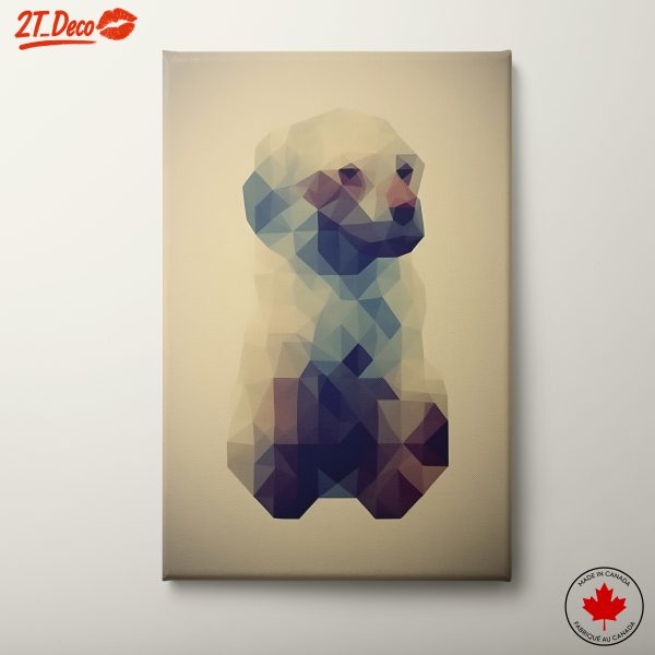 Stylized Animal Portrait in Geometric Style