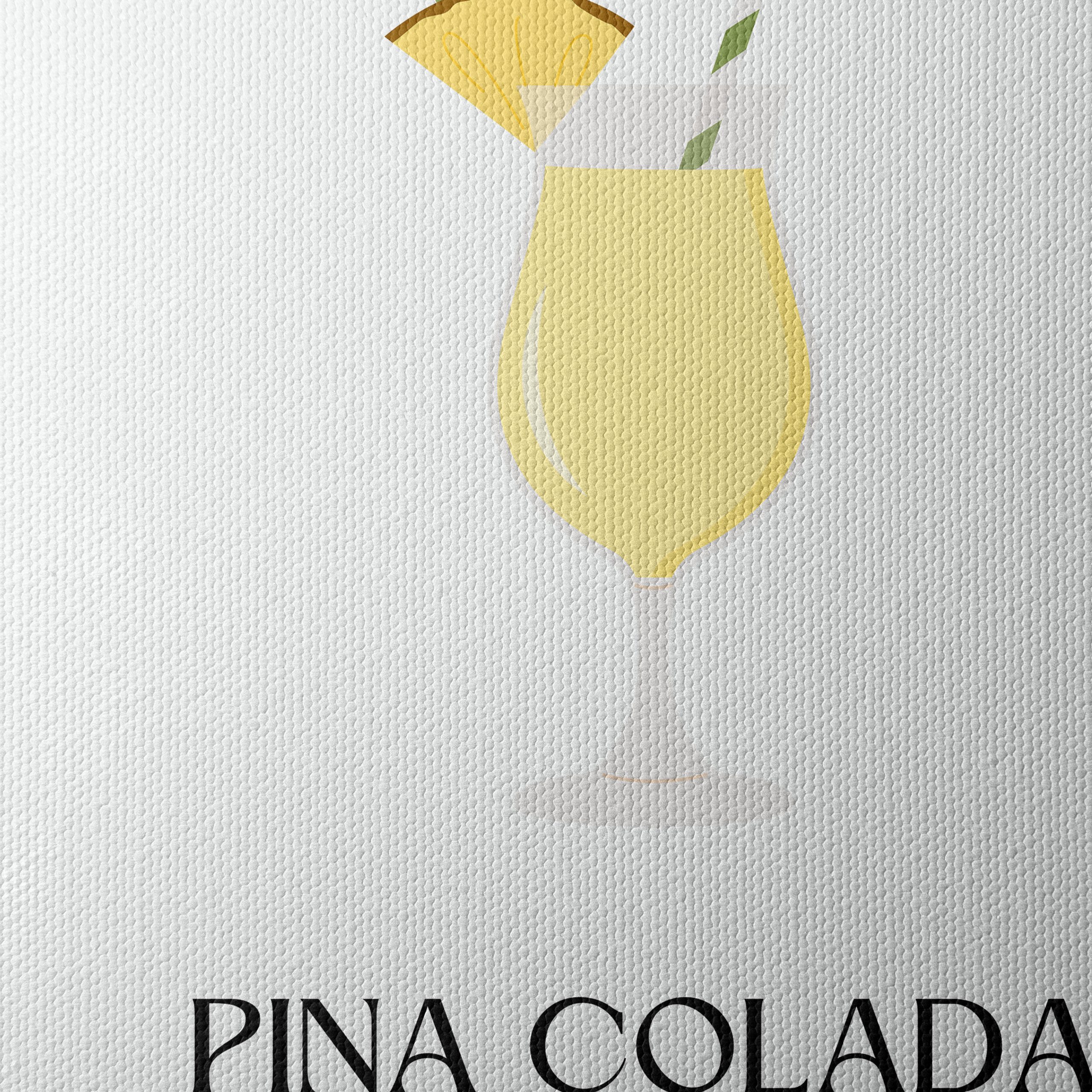 Pina Colada Cocktail Art for Refreshing Decor - Image 4
