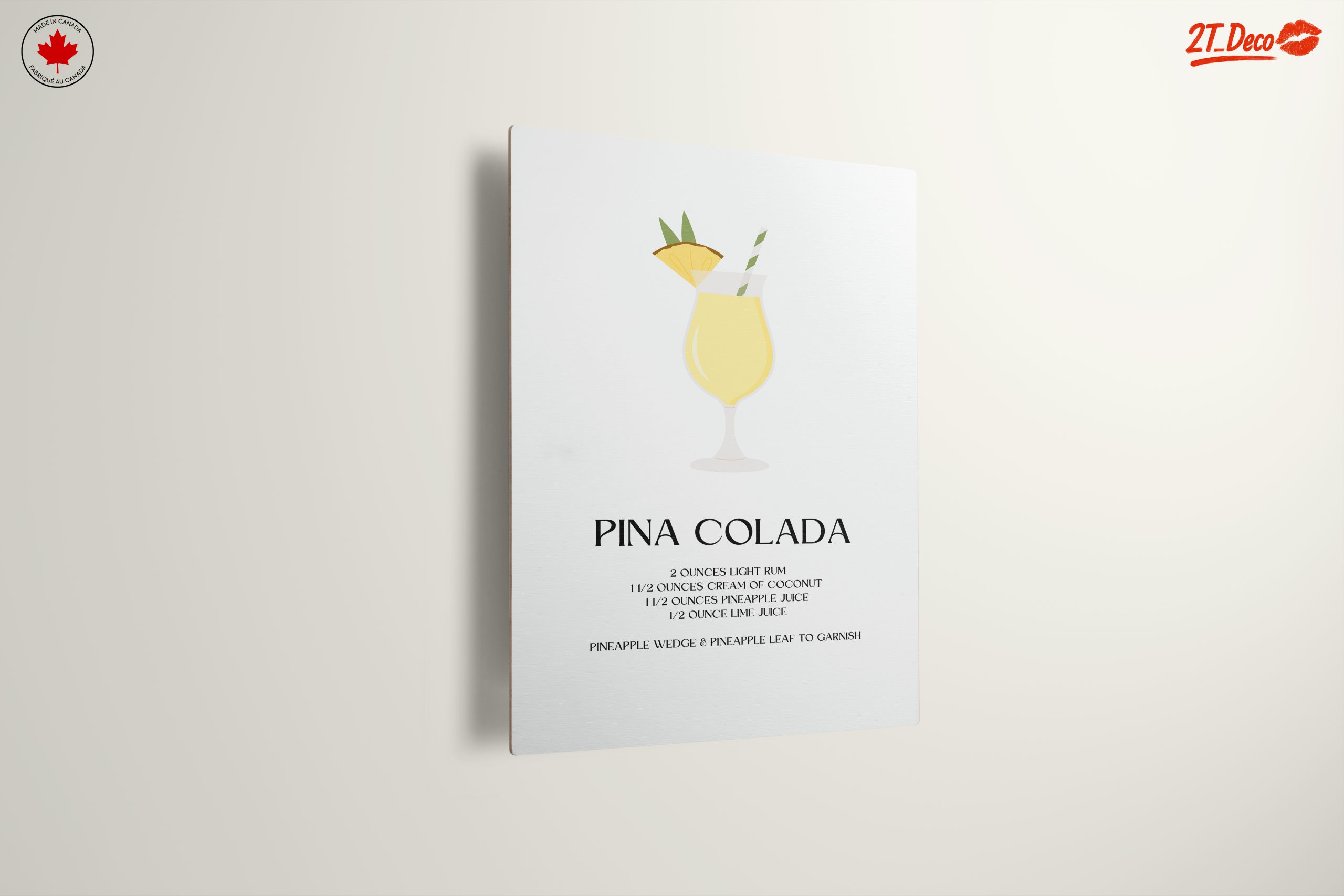 Pina Colada Cocktail Art for Refreshing Decor - Image 13