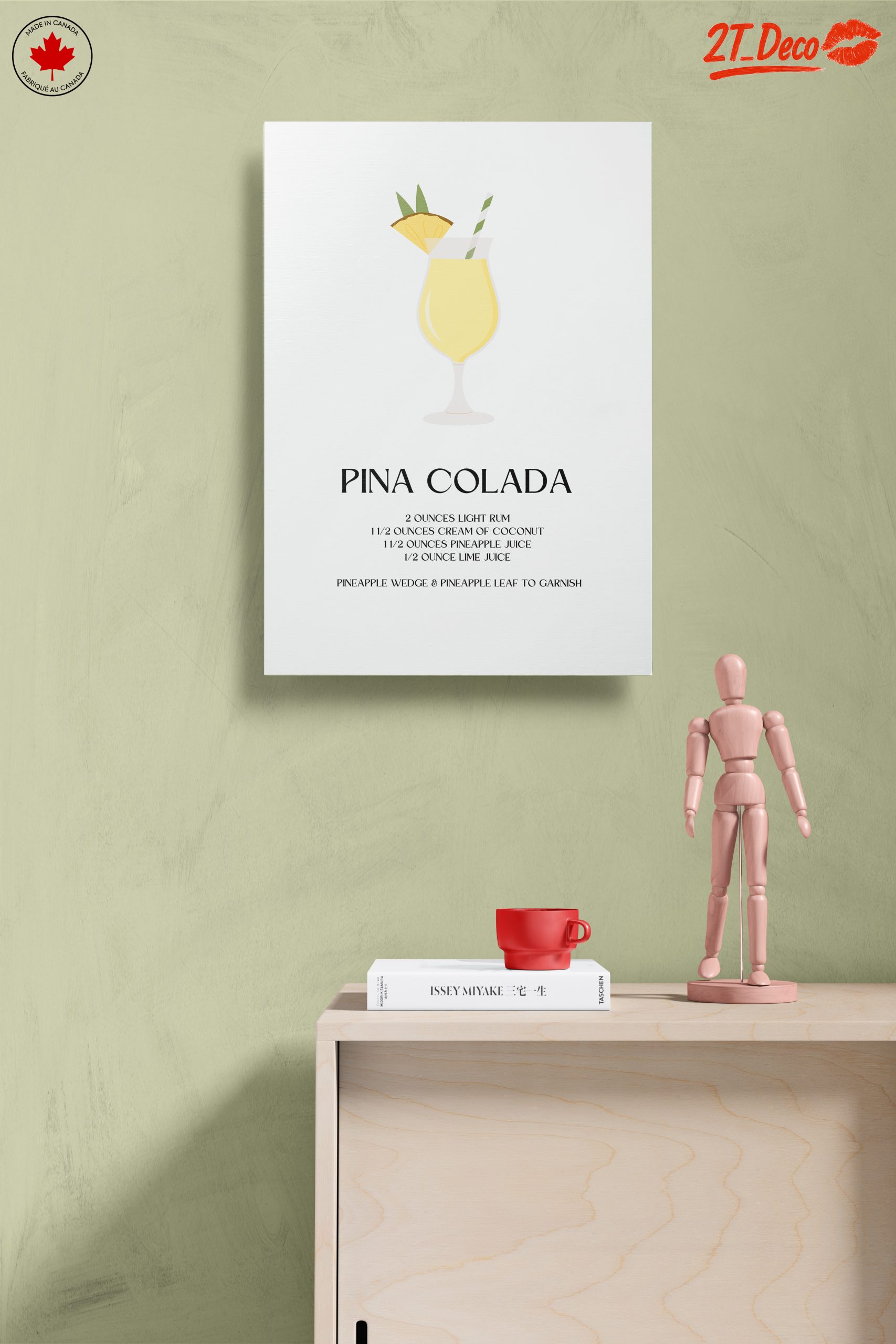 Pina Colada Cocktail Art for Refreshing Decor - Image 14