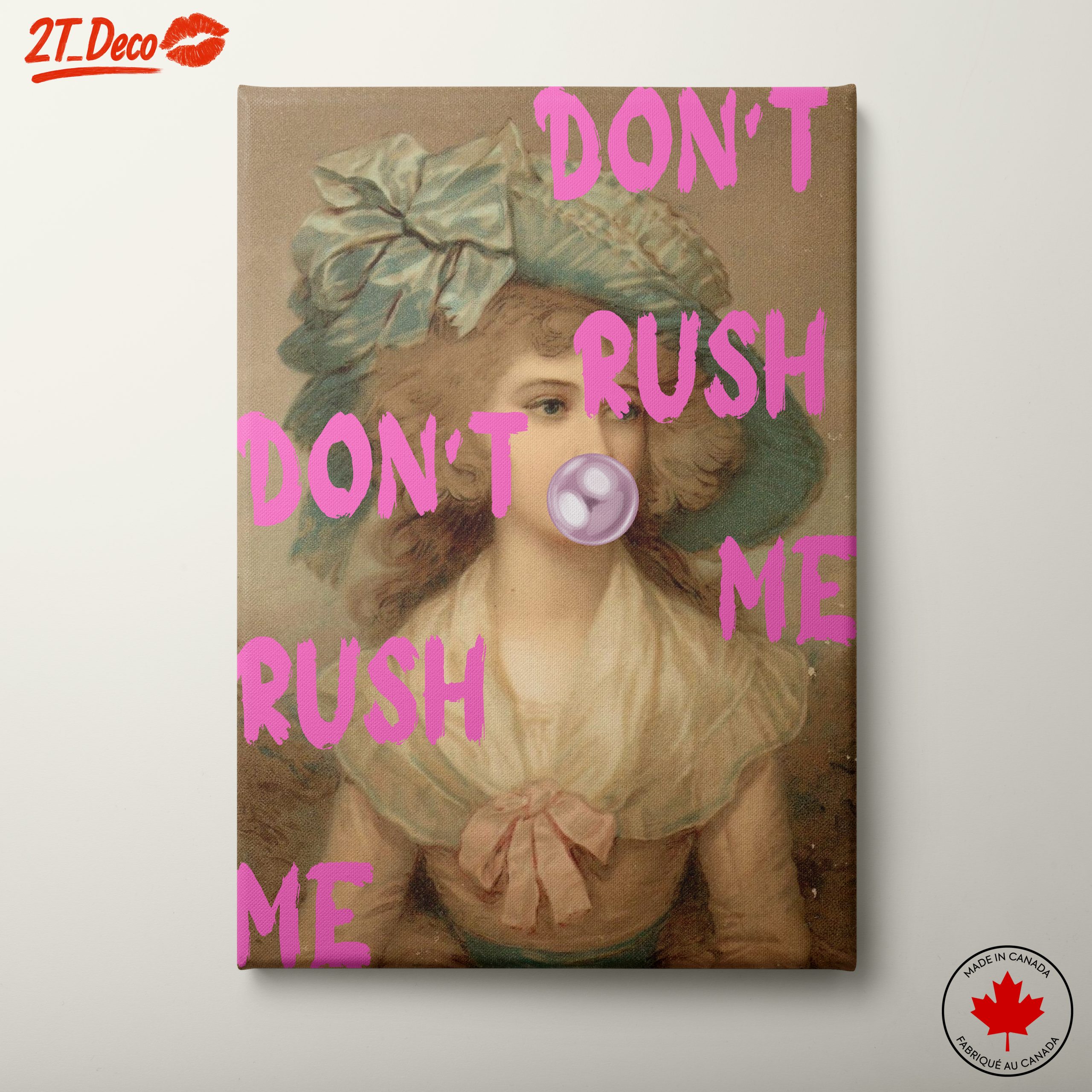 Playful Contemporary Pop Art with Vintage Portrait