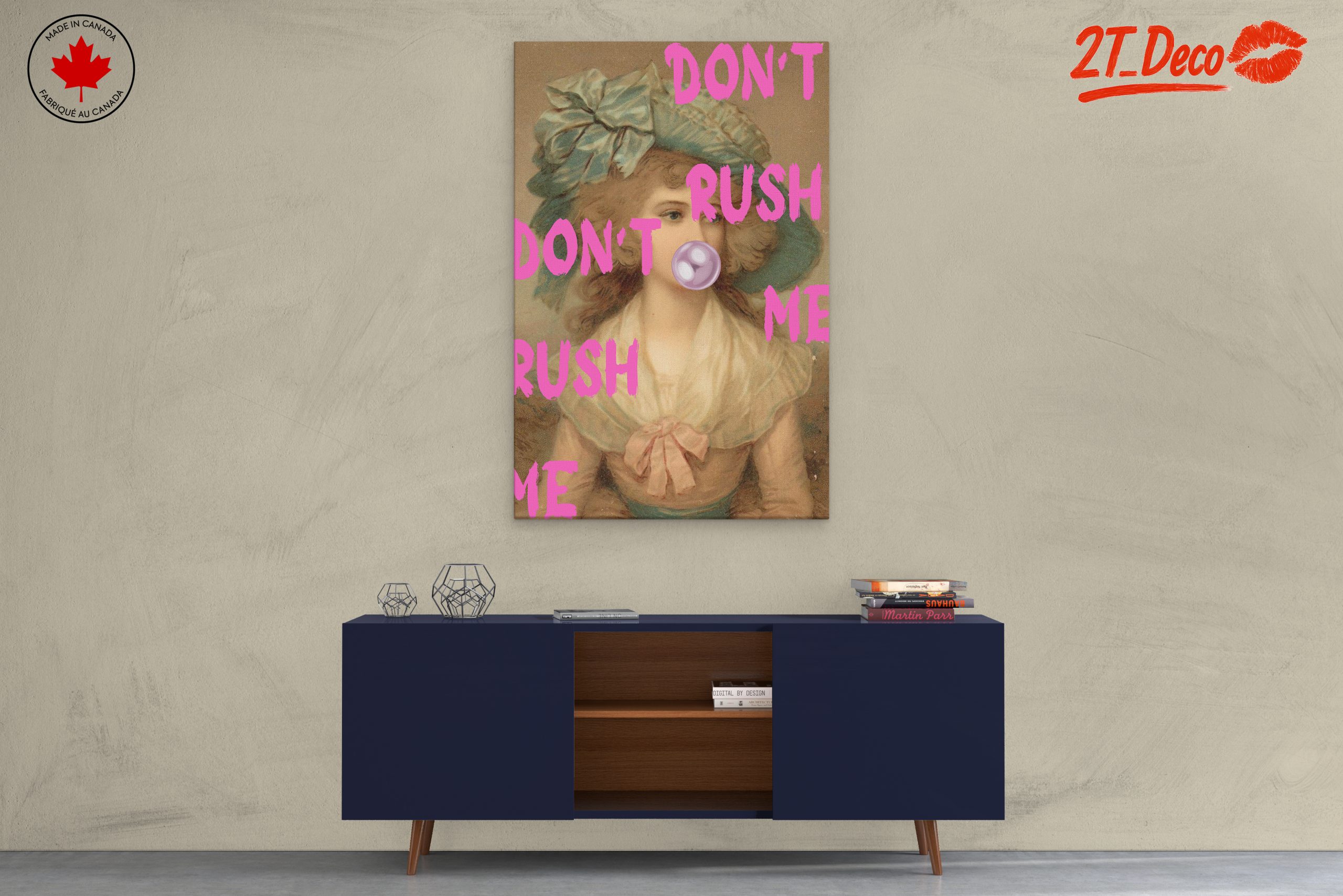 Playful Contemporary Pop Art with Vintage Portrait - Image 3