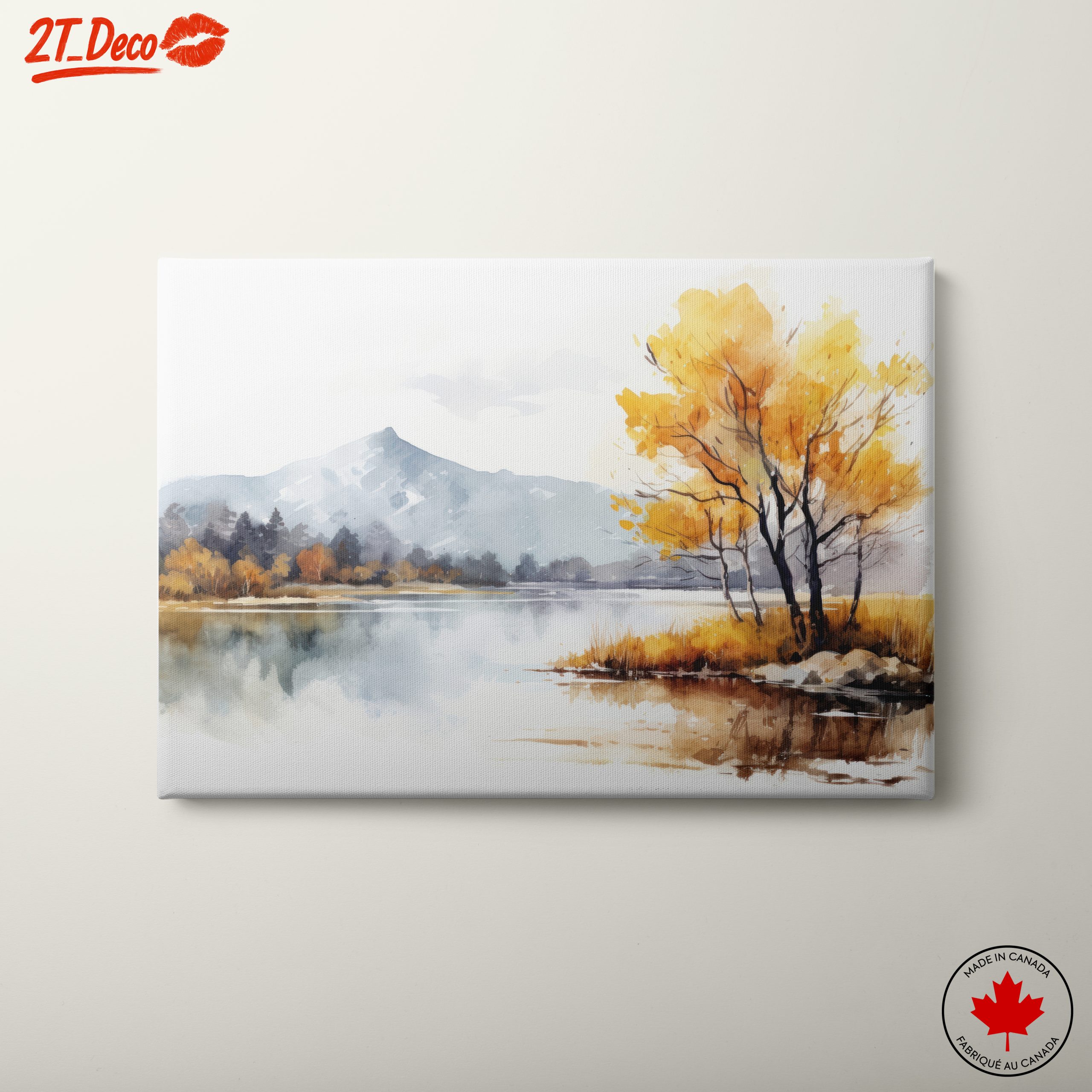 Serene Autumn Landscape with Reflections