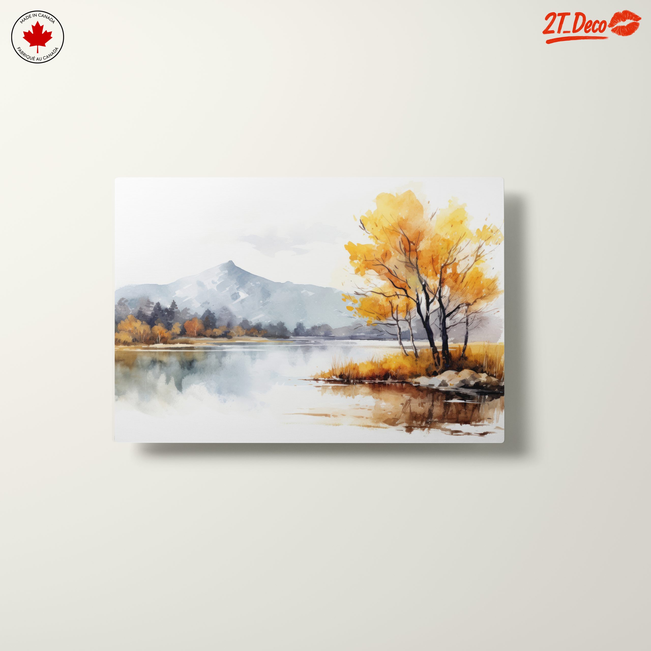 Serene Autumn Landscape with Reflections - Image 10