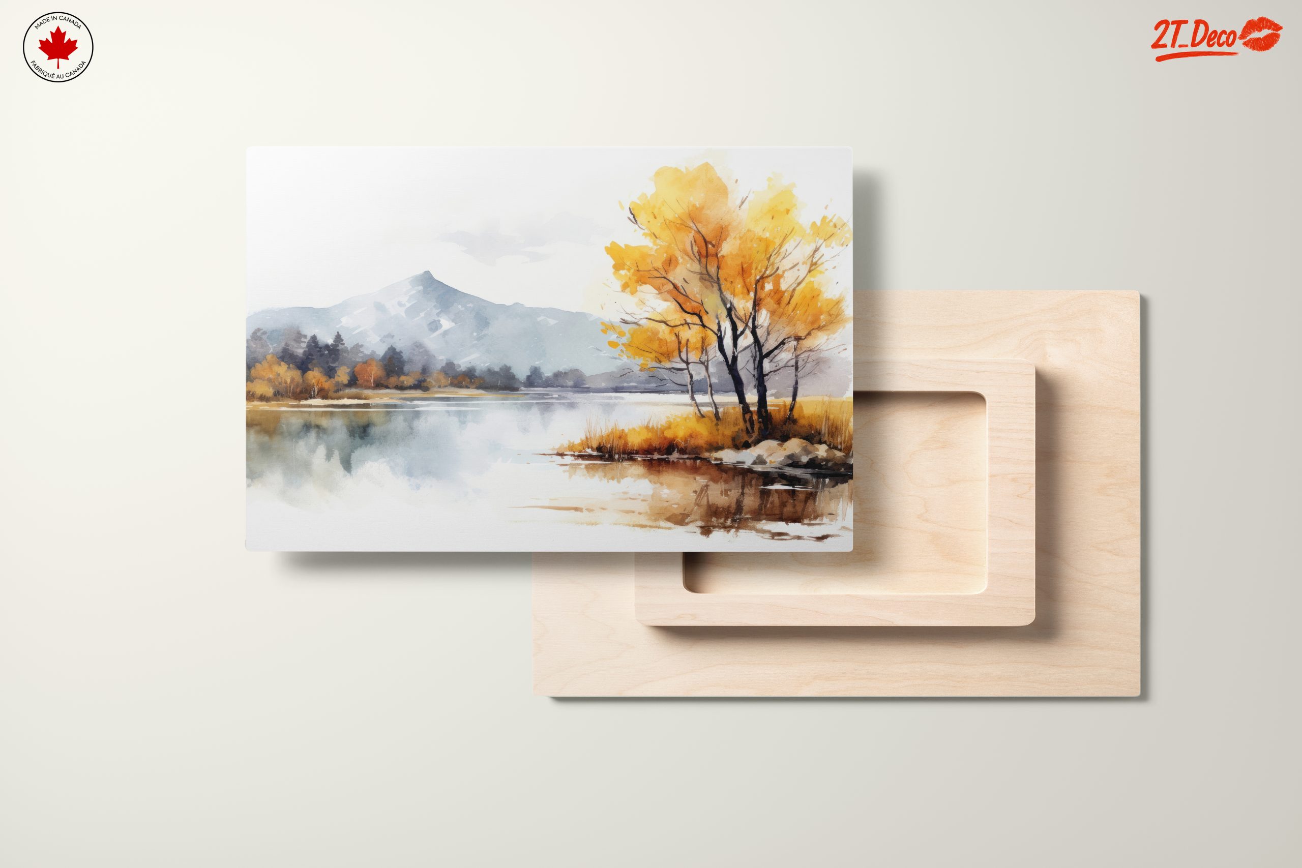Serene Autumn Landscape with Reflections - Image 11