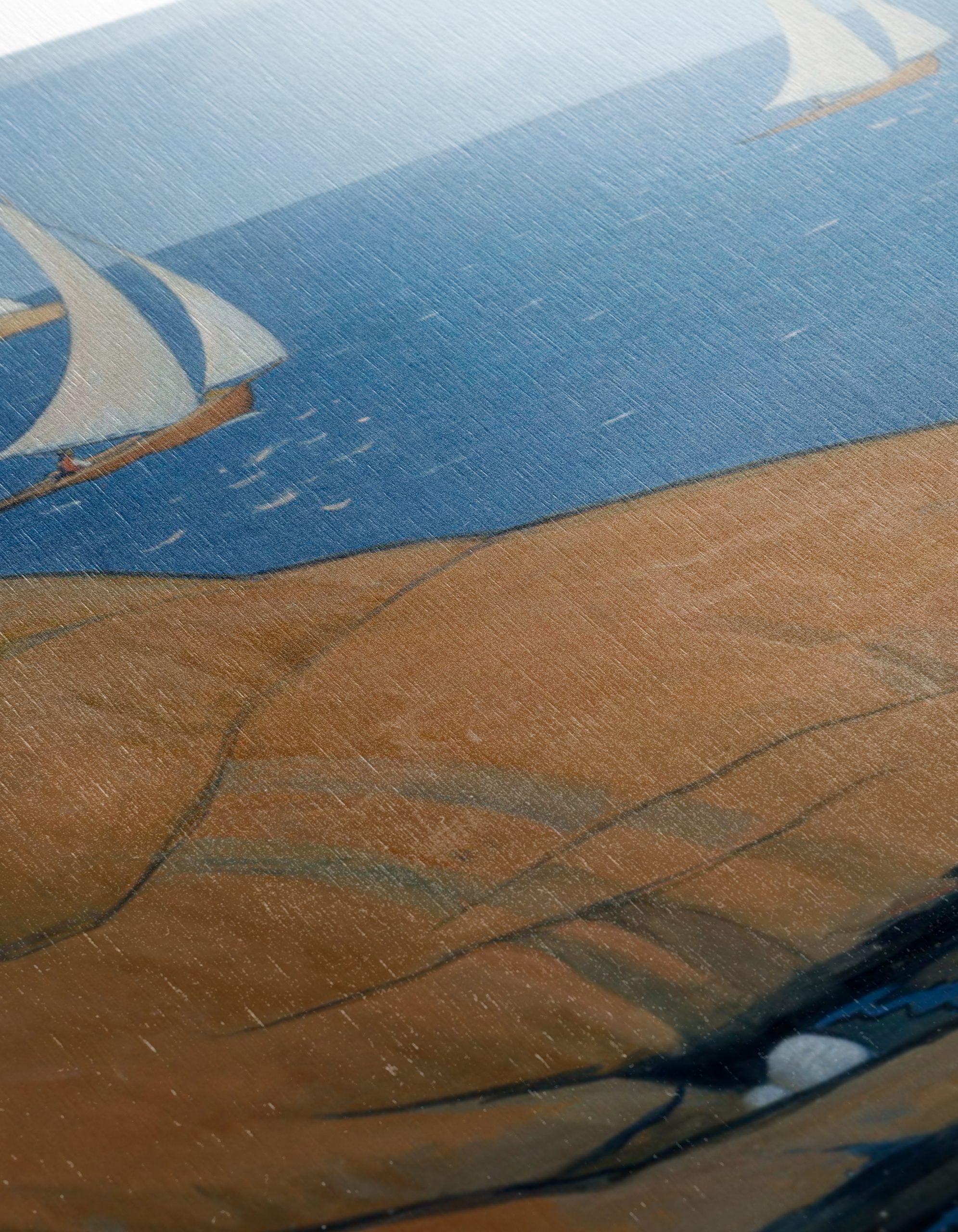 Stylized Sailboats on Ocean Waves - Image 12
