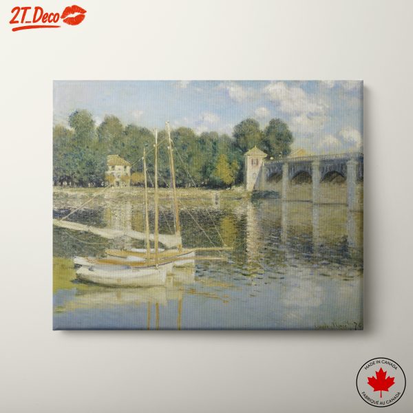 Serene Riverscape with Boats and Reflections