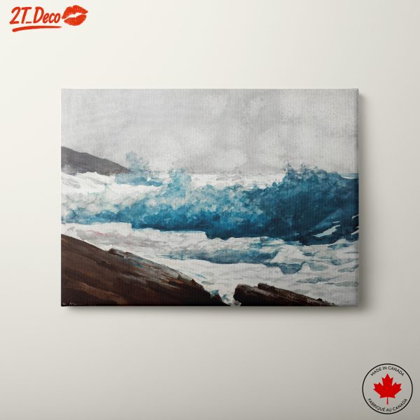Stylized Ocean Waves and Landscape Art