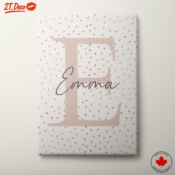 Stylish Initials Wallpaper Art for Home